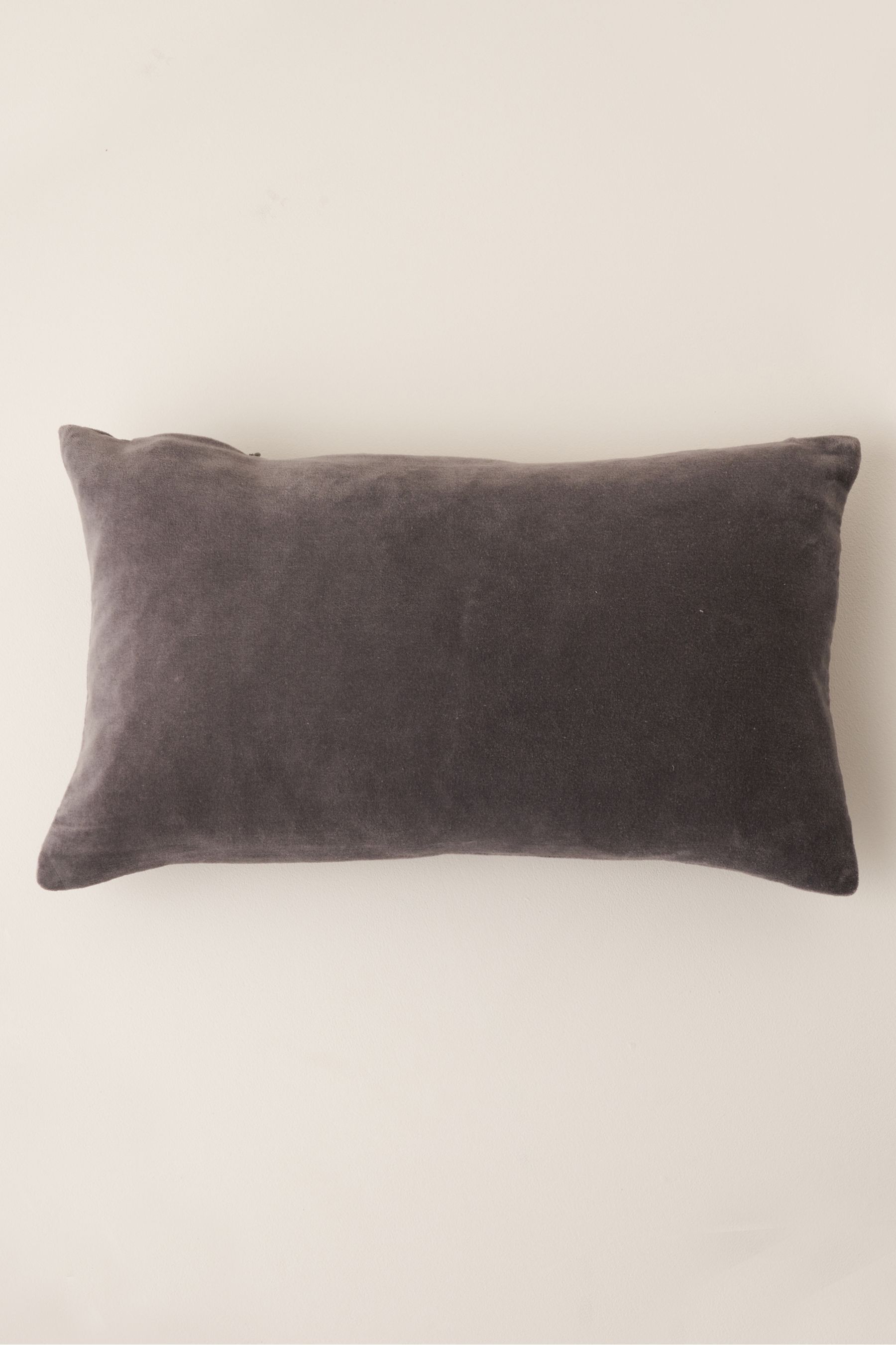 Buy Truly Charcoal Grey Velvet Rectangle Cushion from the Next UK online shop