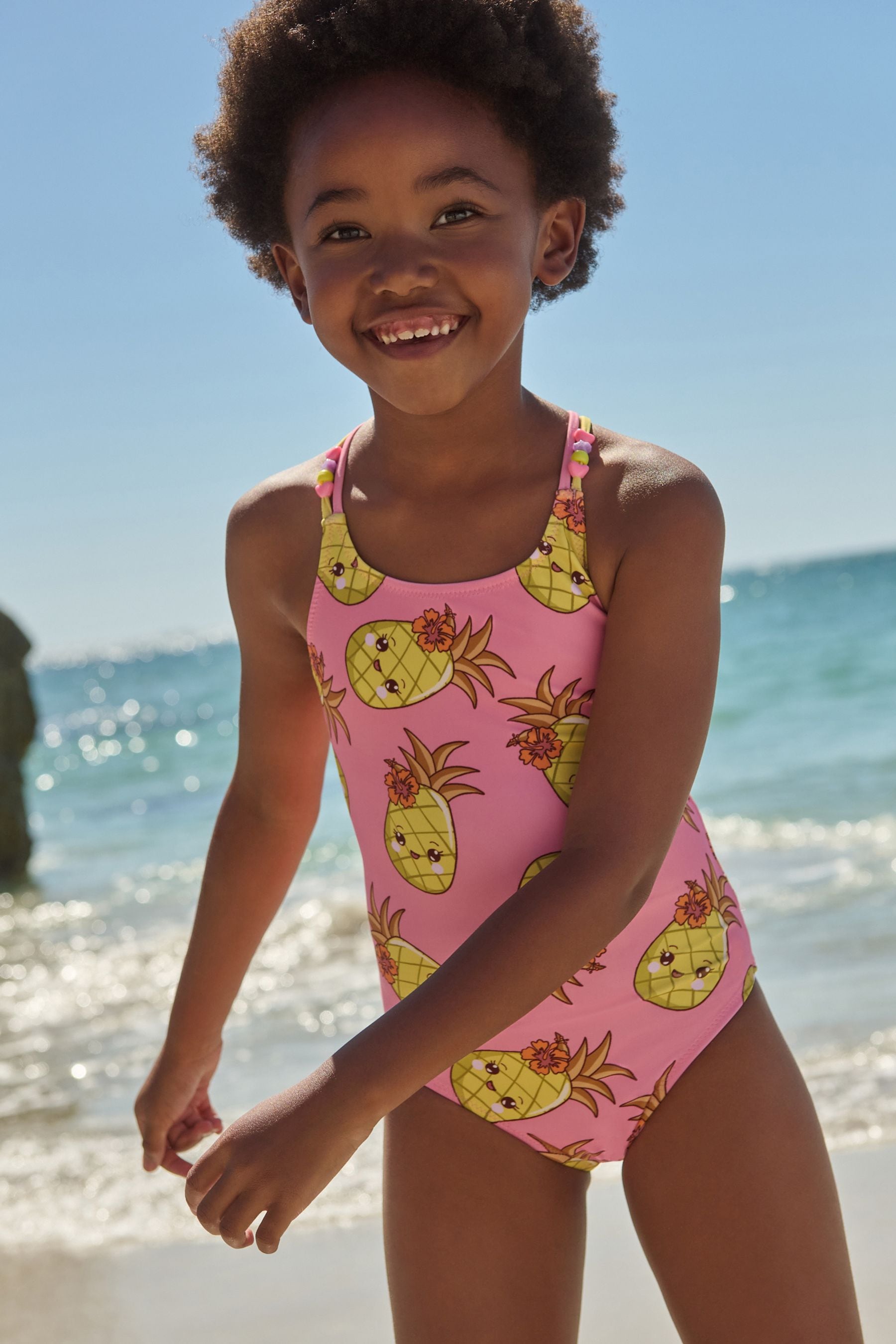 Pink pineapple swimsuit deals