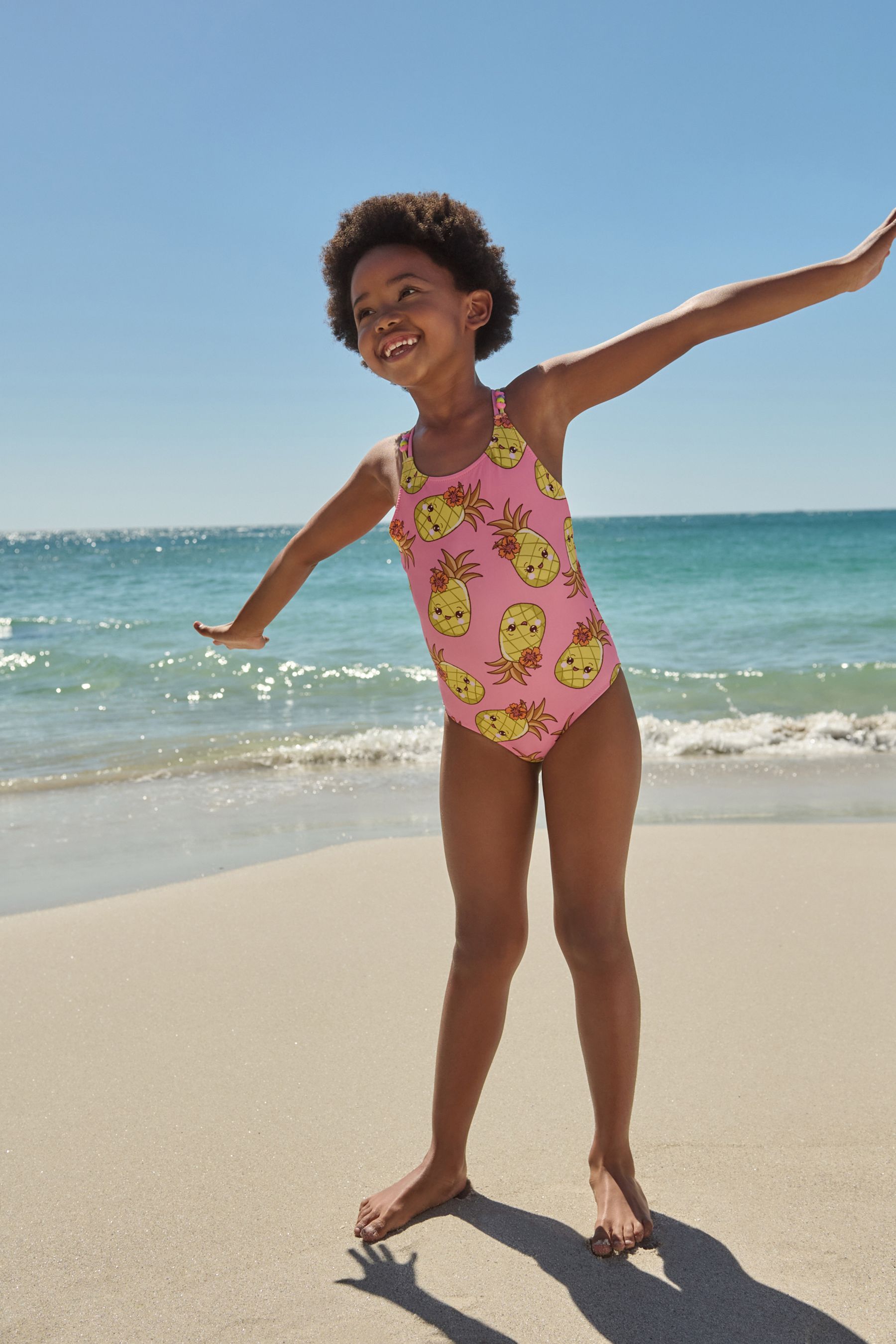 Buy Pink Pineapple Swimsuit 3 16yrs from Next United Arab Emirates