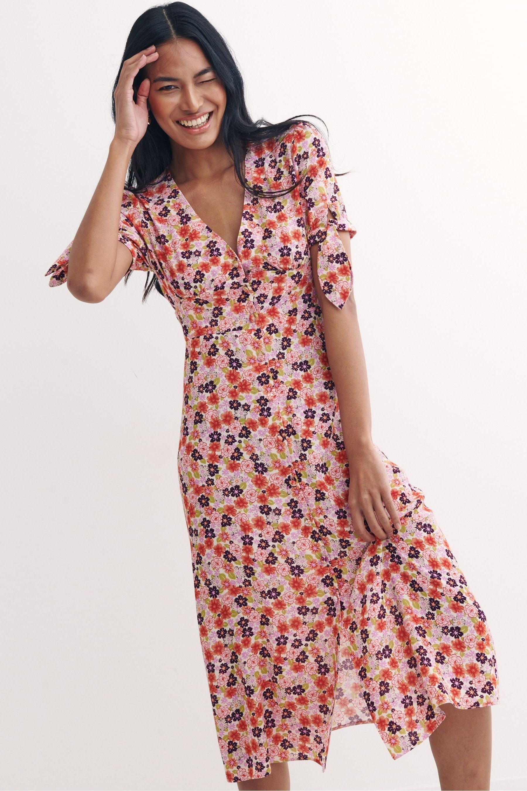 Buy Nobodys Child Multi Alexis Midi Dress from Next Luxembourg