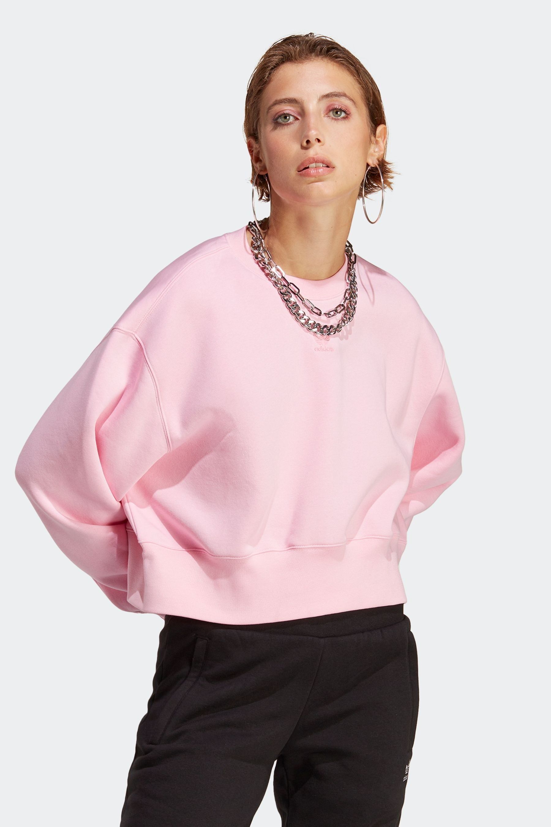 Buy adidas Originals Pink Sweatshirt from Next Luxembourg