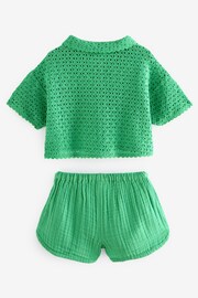 Green Shirt And Shorts Co-ord Set (3mths-8yrs) - Image 4 of 5