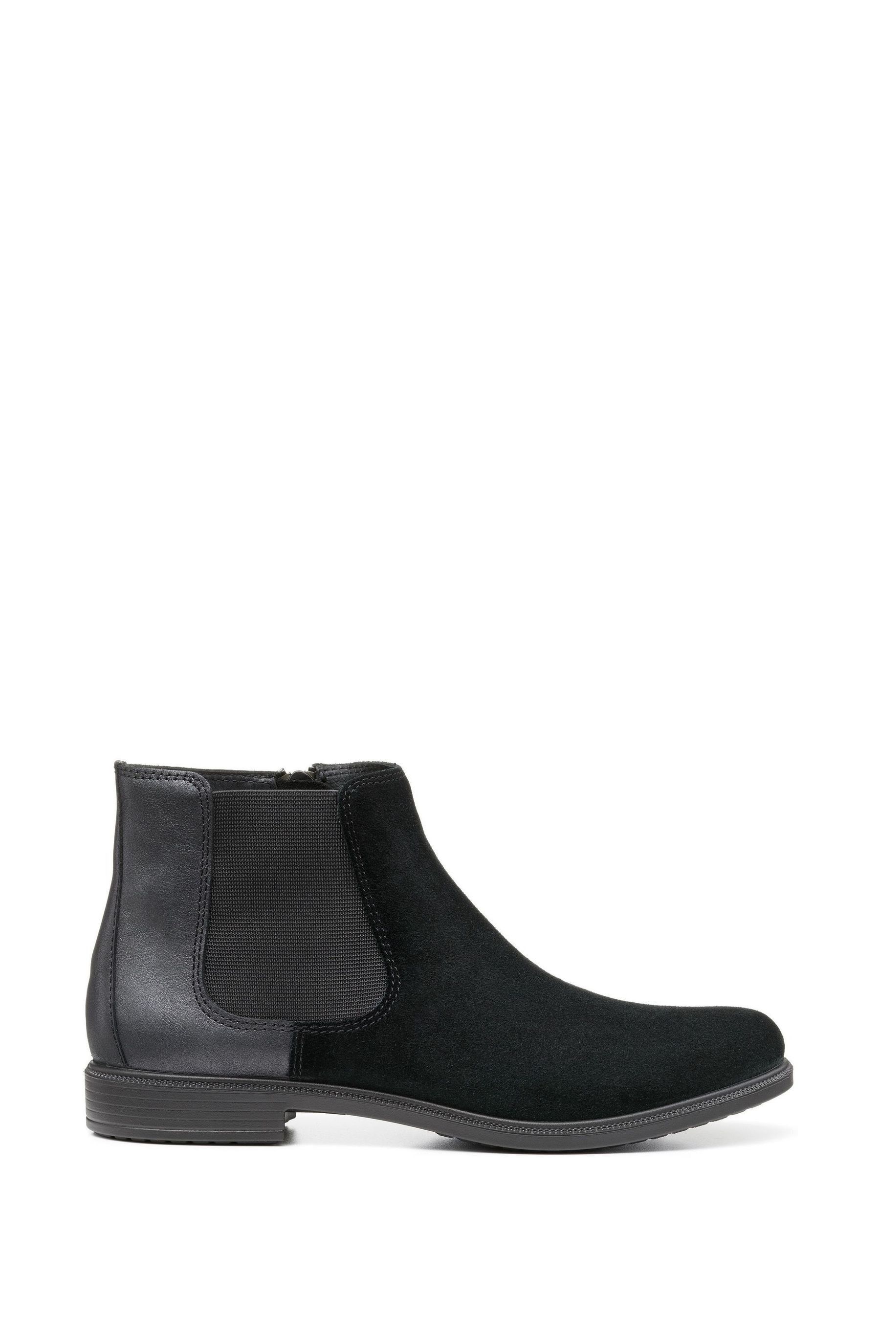 Buy Hotter Black Suede Wide Fit Tenby Zip Fastening Boots from the Next UK online shop