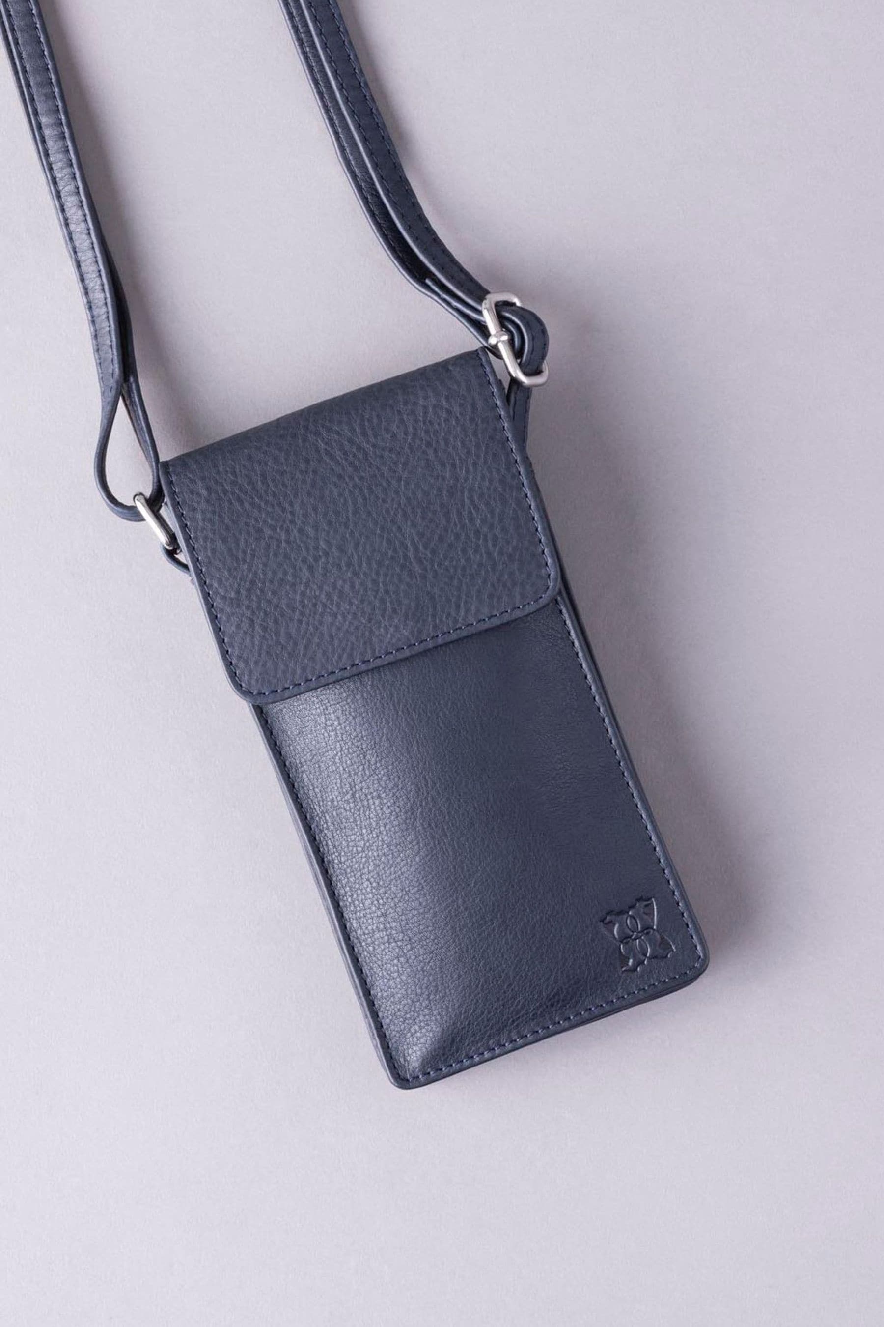 Buy Lakeland Leather Navy Cross Body Phone Pouch Bag from Next Ireland