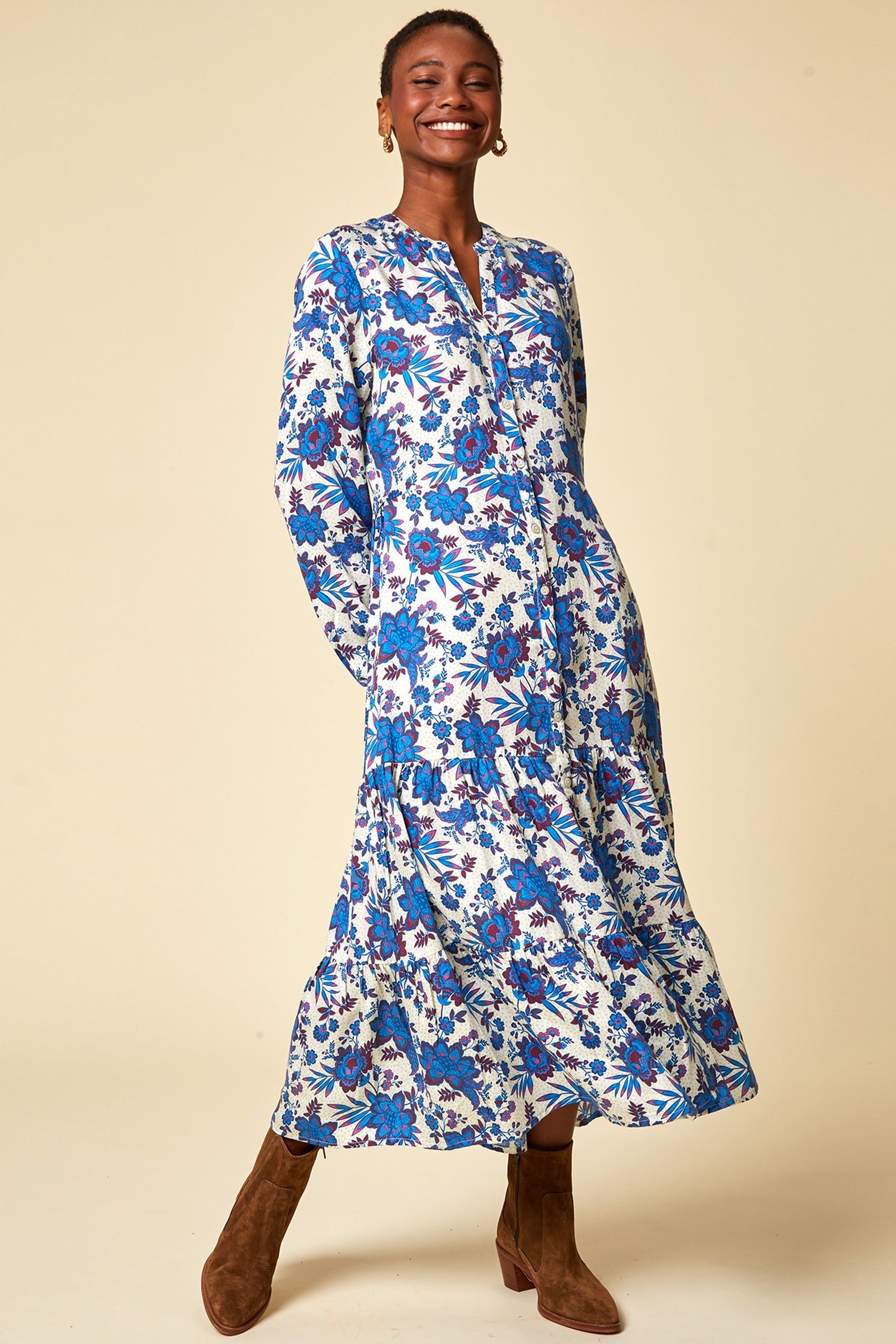 Buy Aspiga Cream Jessica Shirt Dress from Next Luxembourg