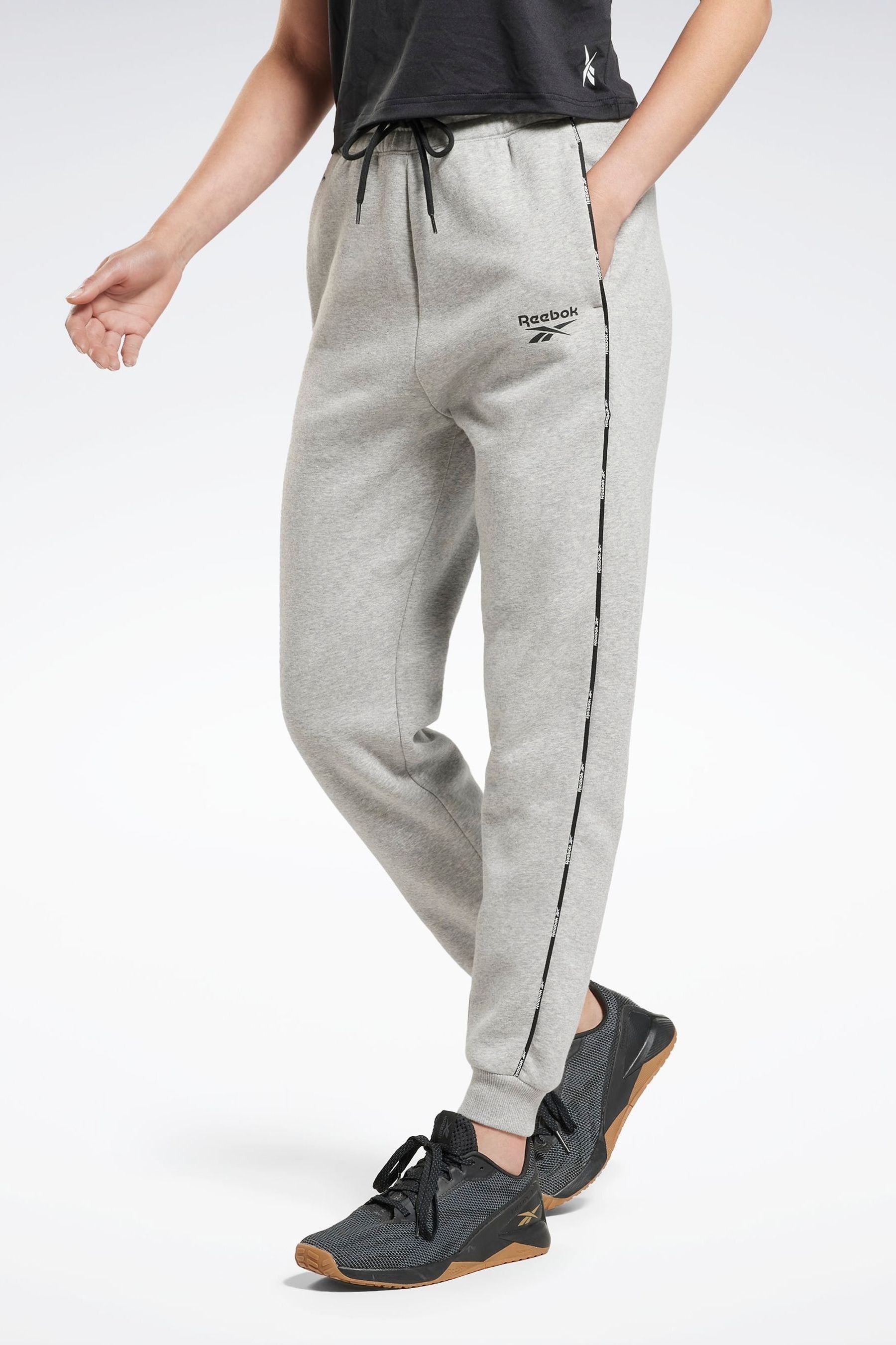 Buy Reebok Grey Piping Joggers from Next United Arab Emirates
