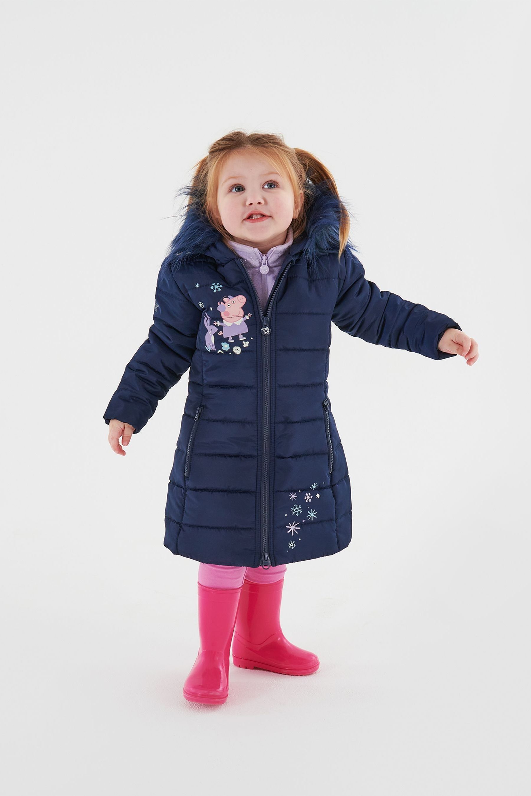 Girls peppa pig coat hot sale