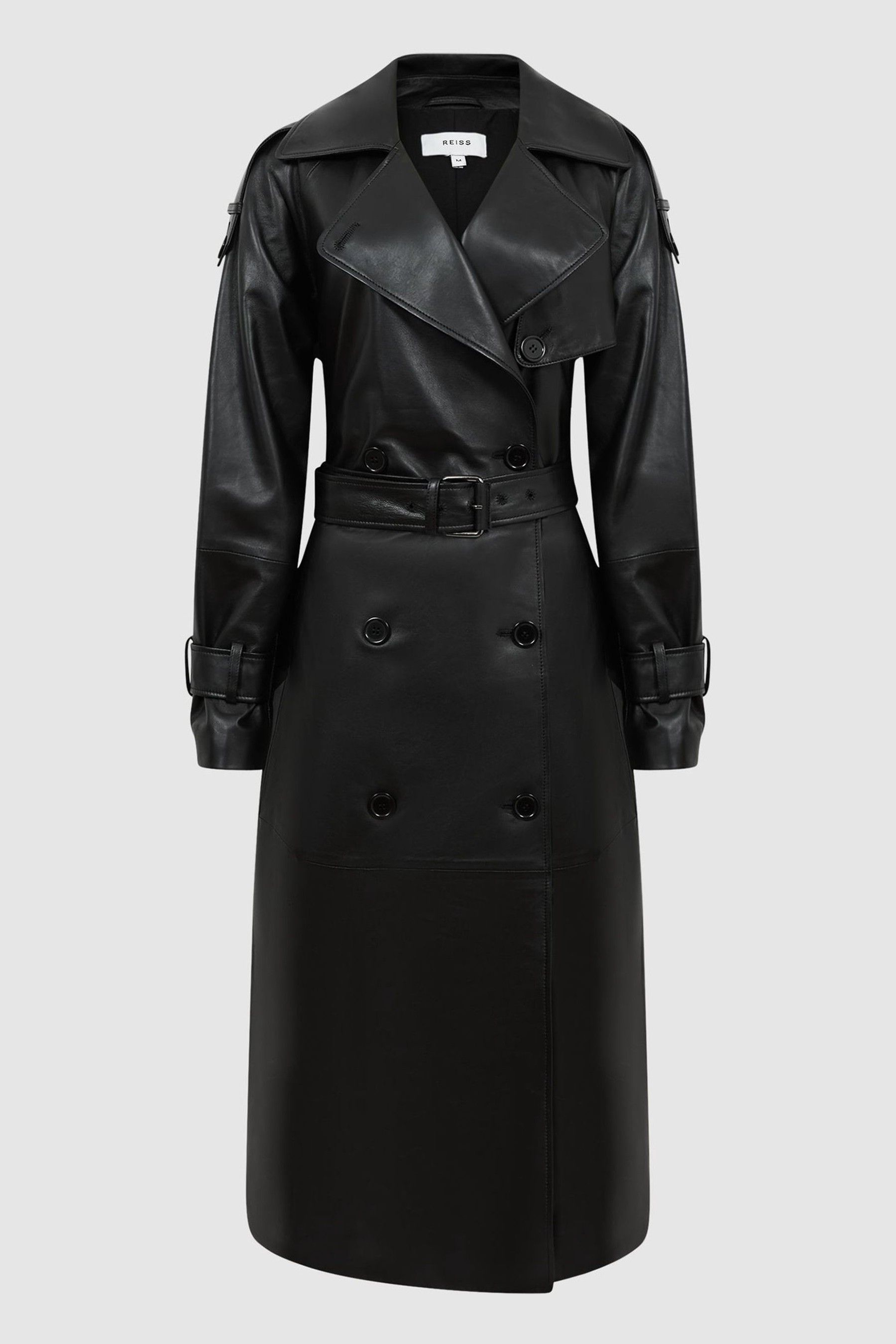 Reiss maya coat black on sale