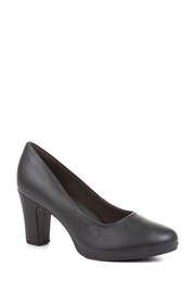 Pavers Black High Heel Court Shoes - Image 2 of 5
