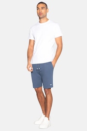 Threadbare Blue Basic Fleece Shorts - Image 3 of 4