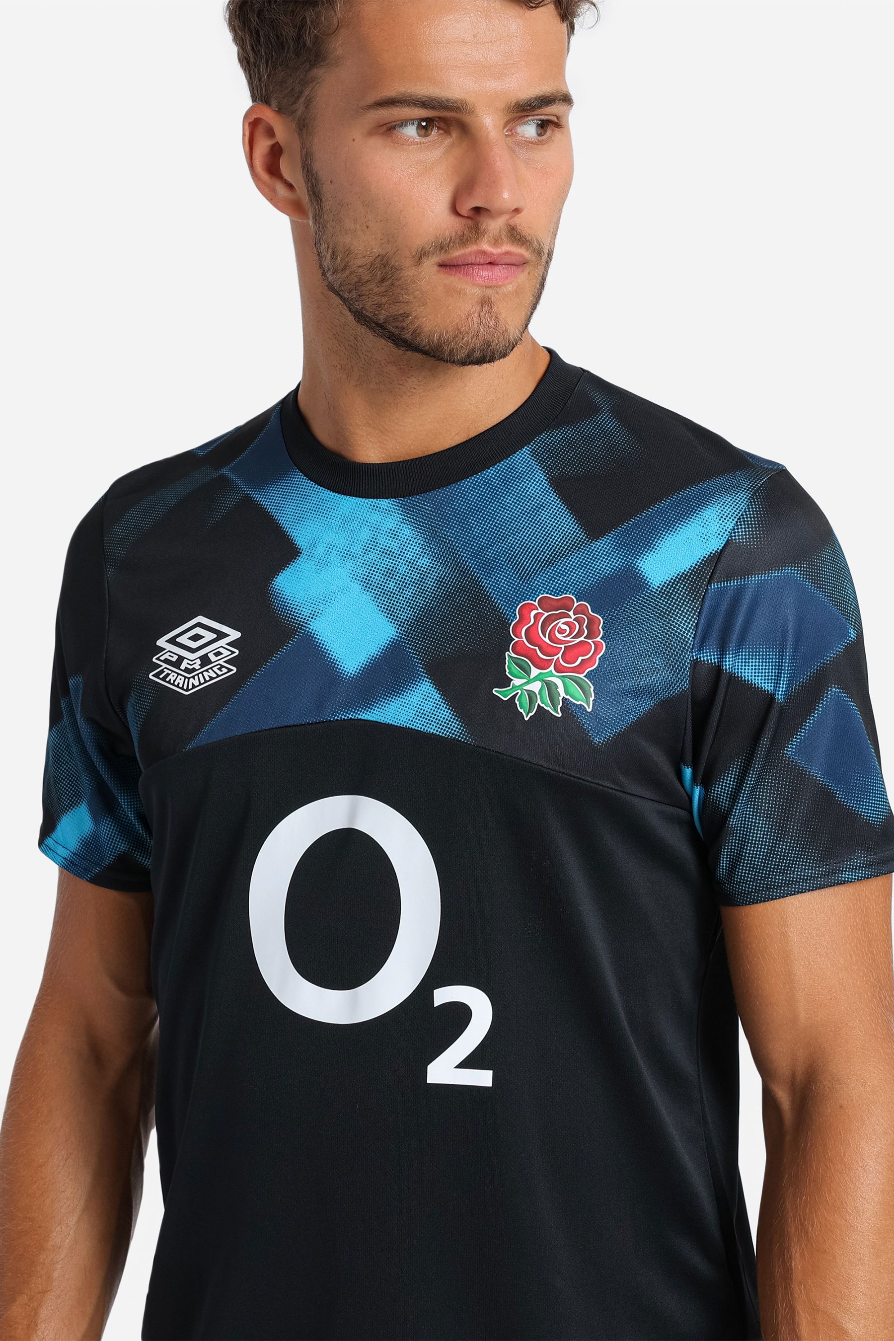 Buy Black England Rugby Warm Up Jersey O2 T Shirt from Next Luxembourg