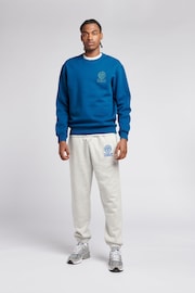 Franklin & Marshall Mens Blue Crest Crew Sweatshirt - Image 4 of 5