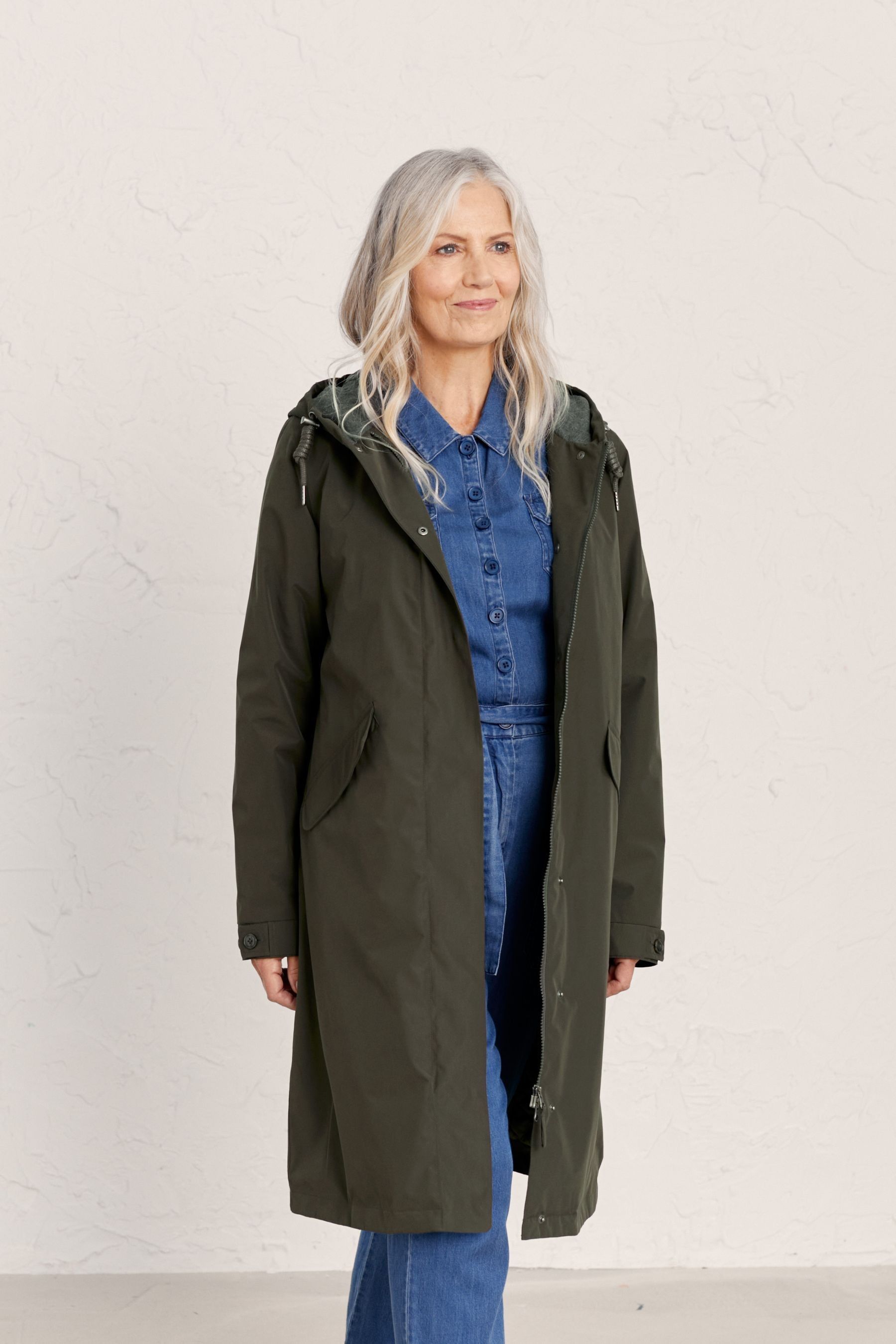 Buy Seasalt Cornwall Green Tall Waterproof High Water Coat from the Next UK online shop