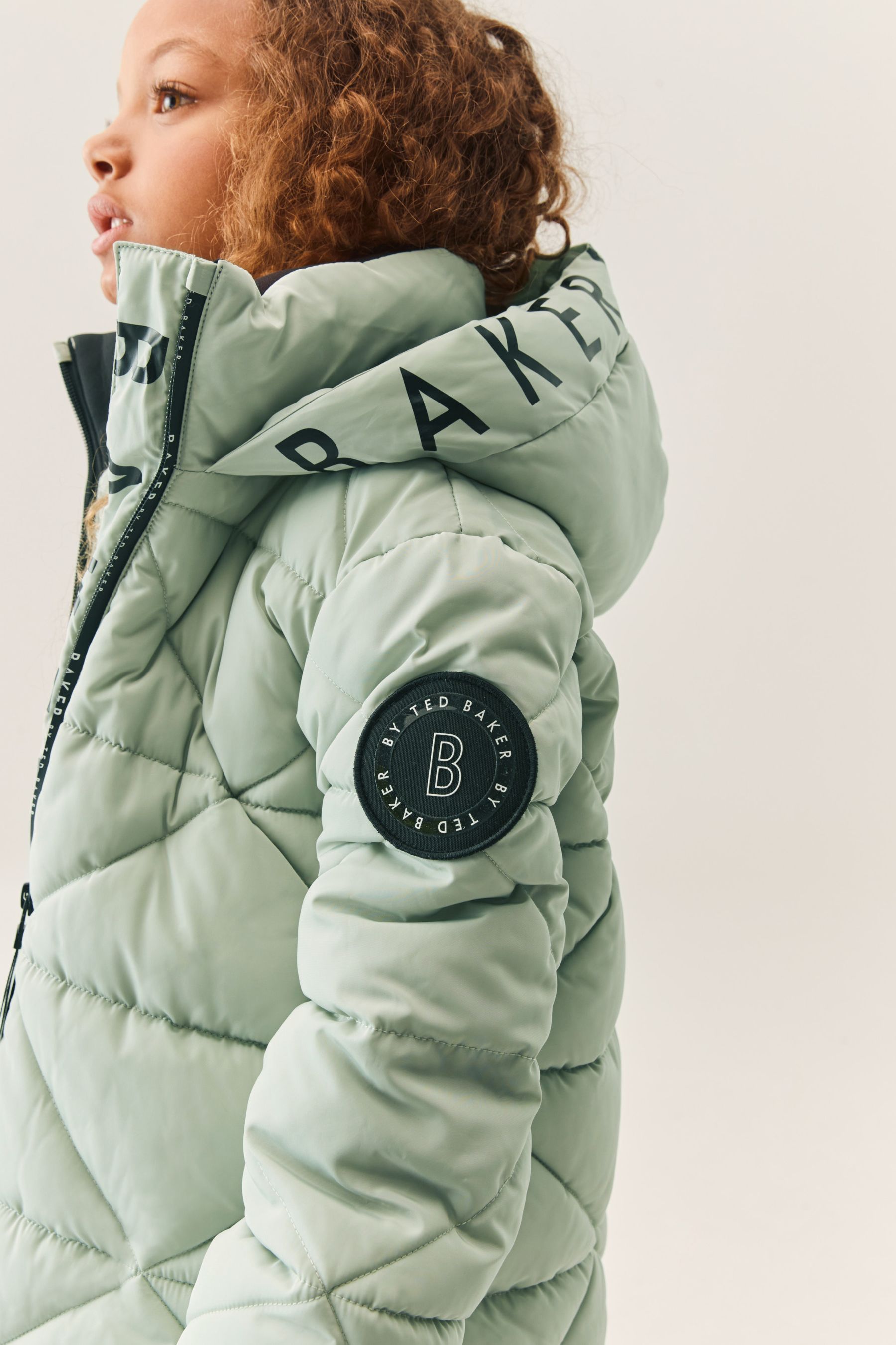 Buy Baker by Ted Baker Shower Resistant Quilted Longline Coat from Next Luxembourg
