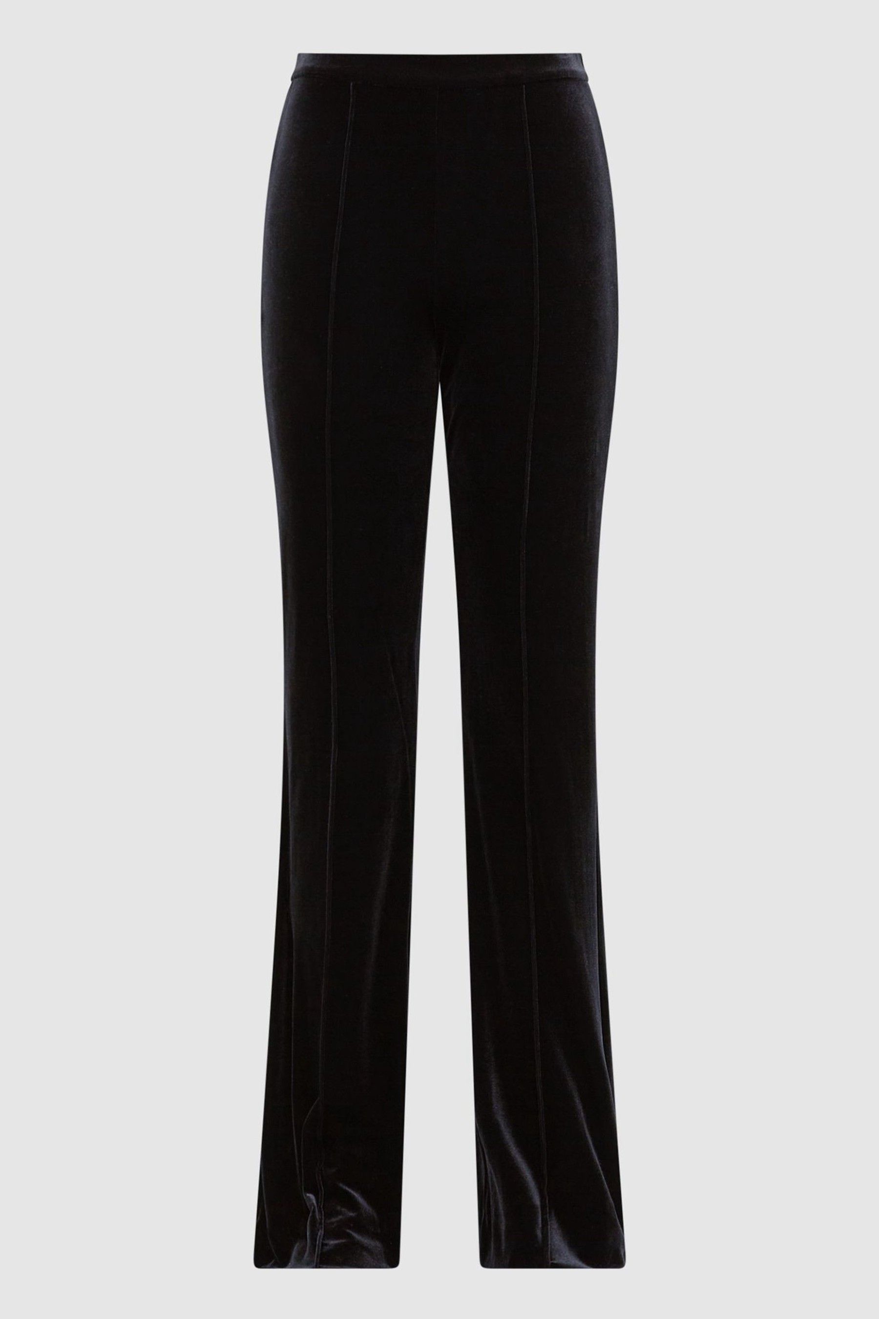 Buy Reiss Black Joy Velvet Flared Trousers from the Next UK online shop