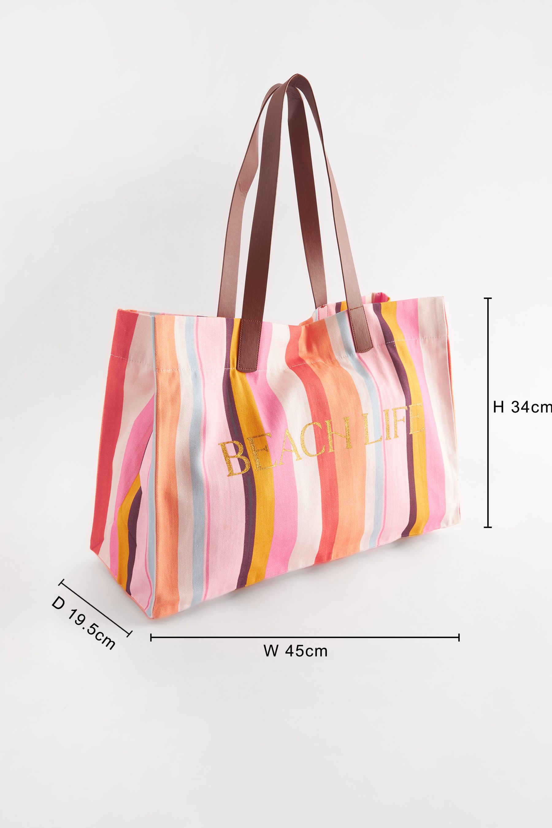 Buy Multi Striped Beach 100 Cotton Bag from the Next UK online shop