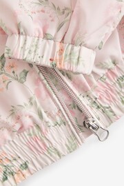 Pink Floral Shower Resistant Printed Bomber Jacket (3mths-7yrs) - Image 9 of 11