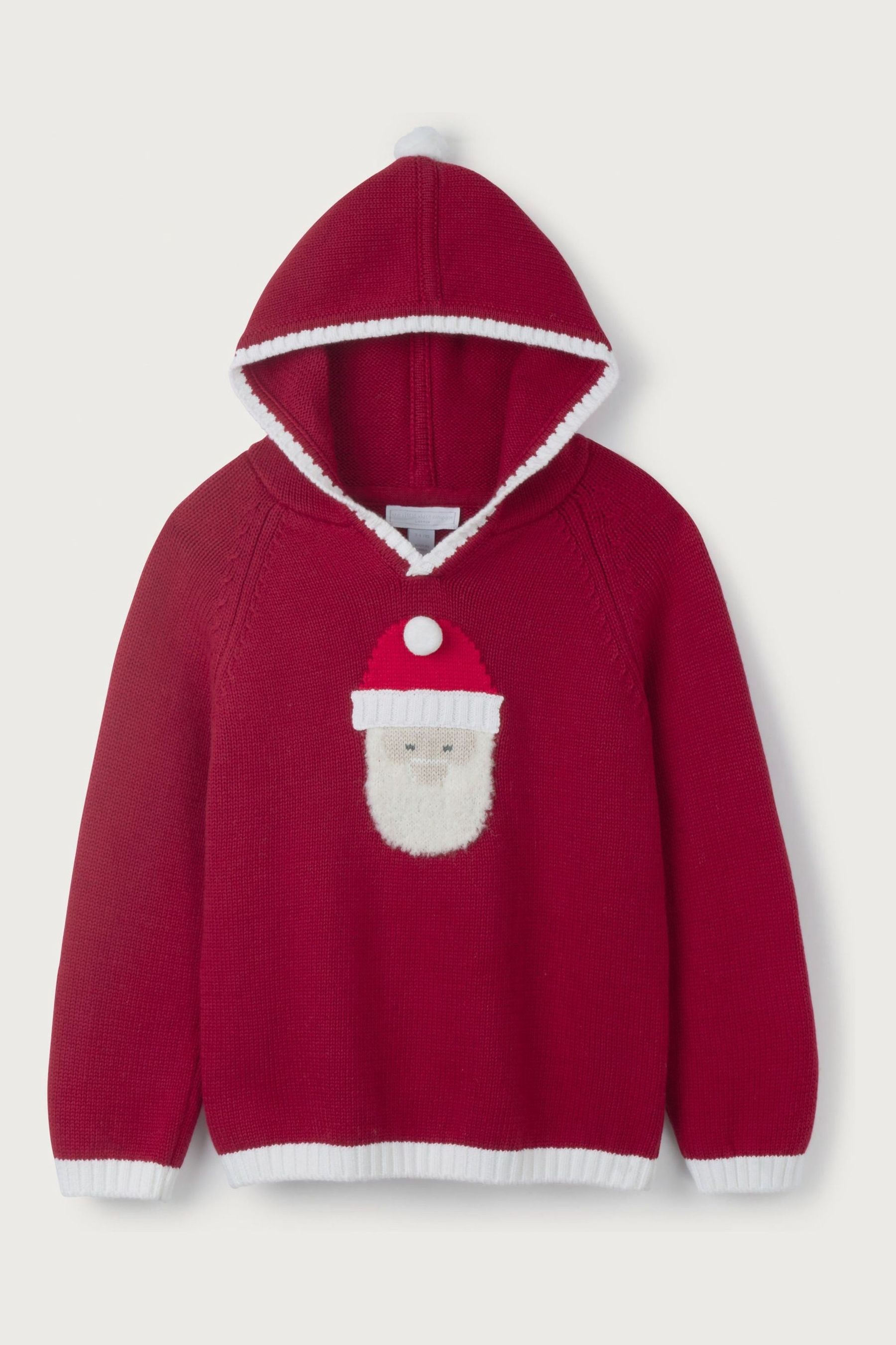 Buy The White Company Red Santa Hooded Christmas Jumper from Next Luxembourg