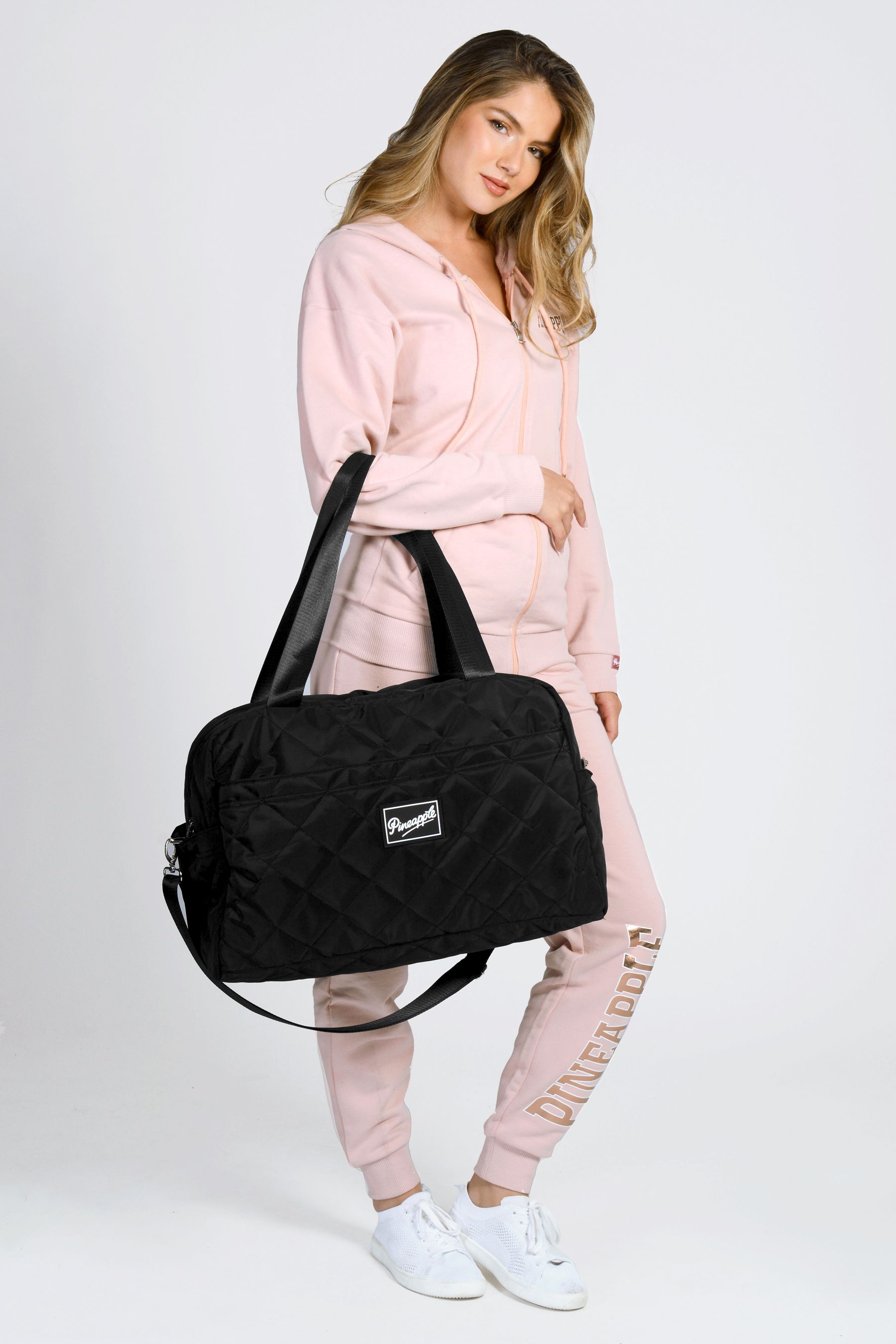Buy Pineapple Black Quilted Holdall Bag from the Next UK online shop