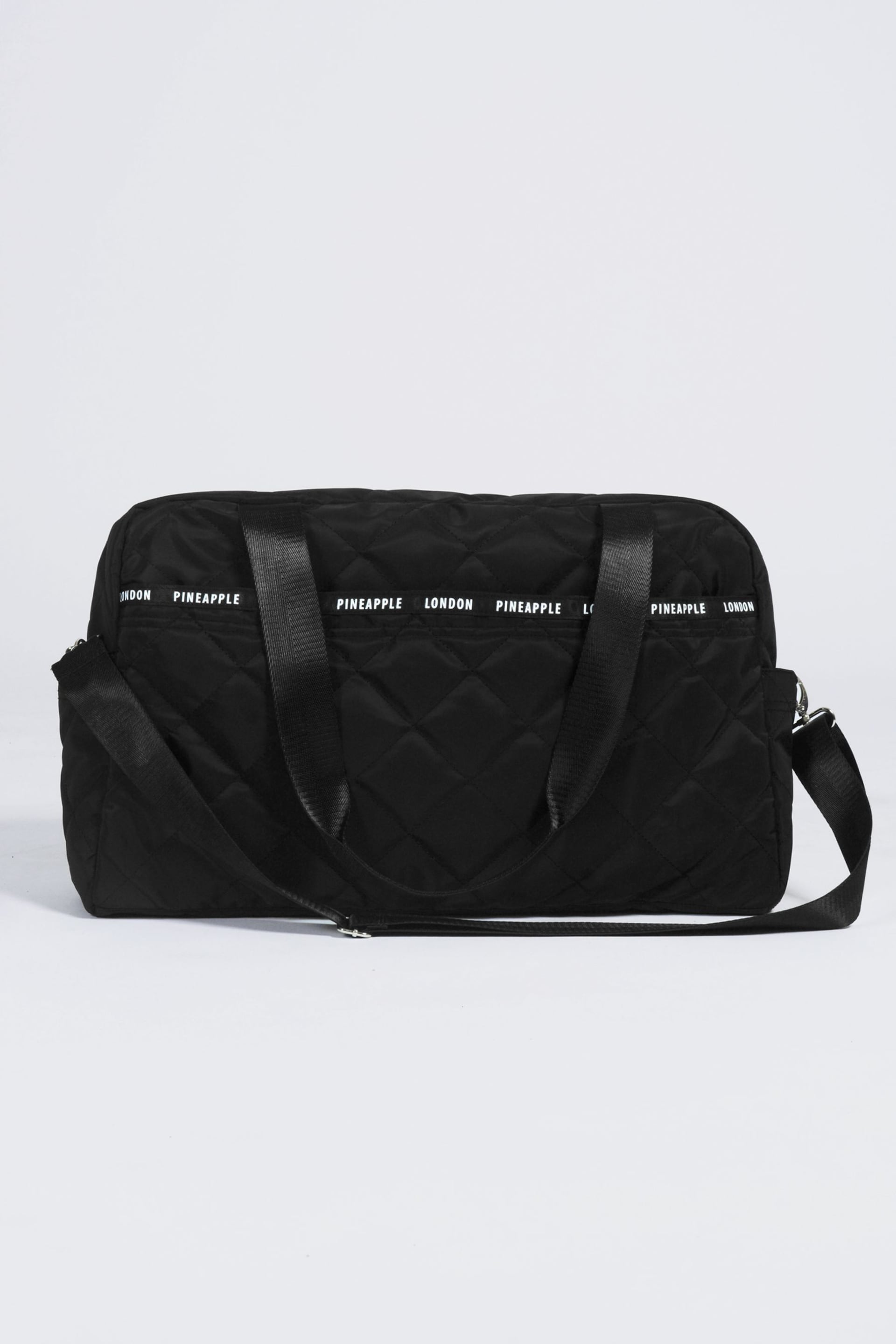 Pineapple Black Quilted Holdall Bag - Image 4 of 4