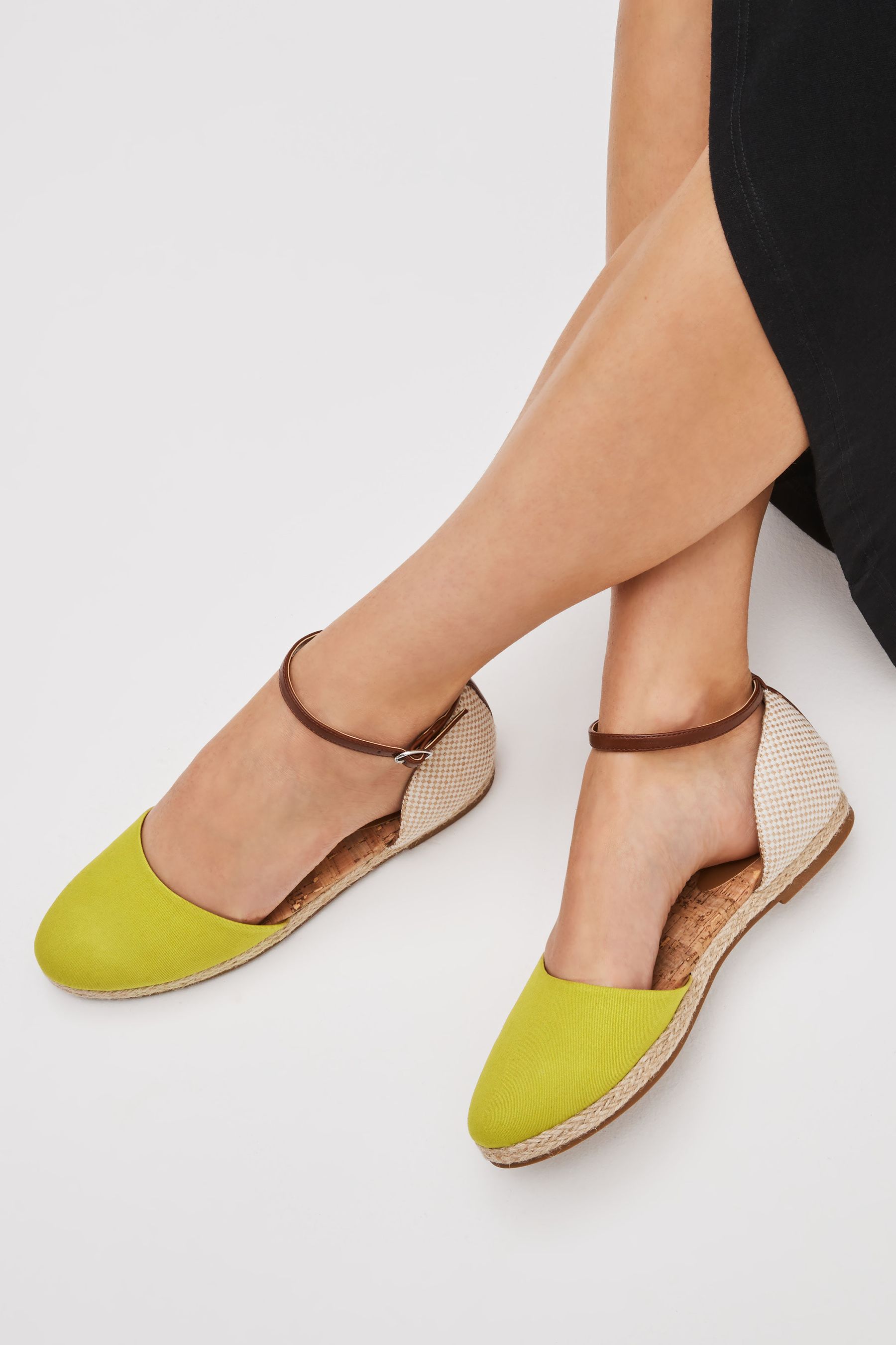 Green ankle strap shoes shop
