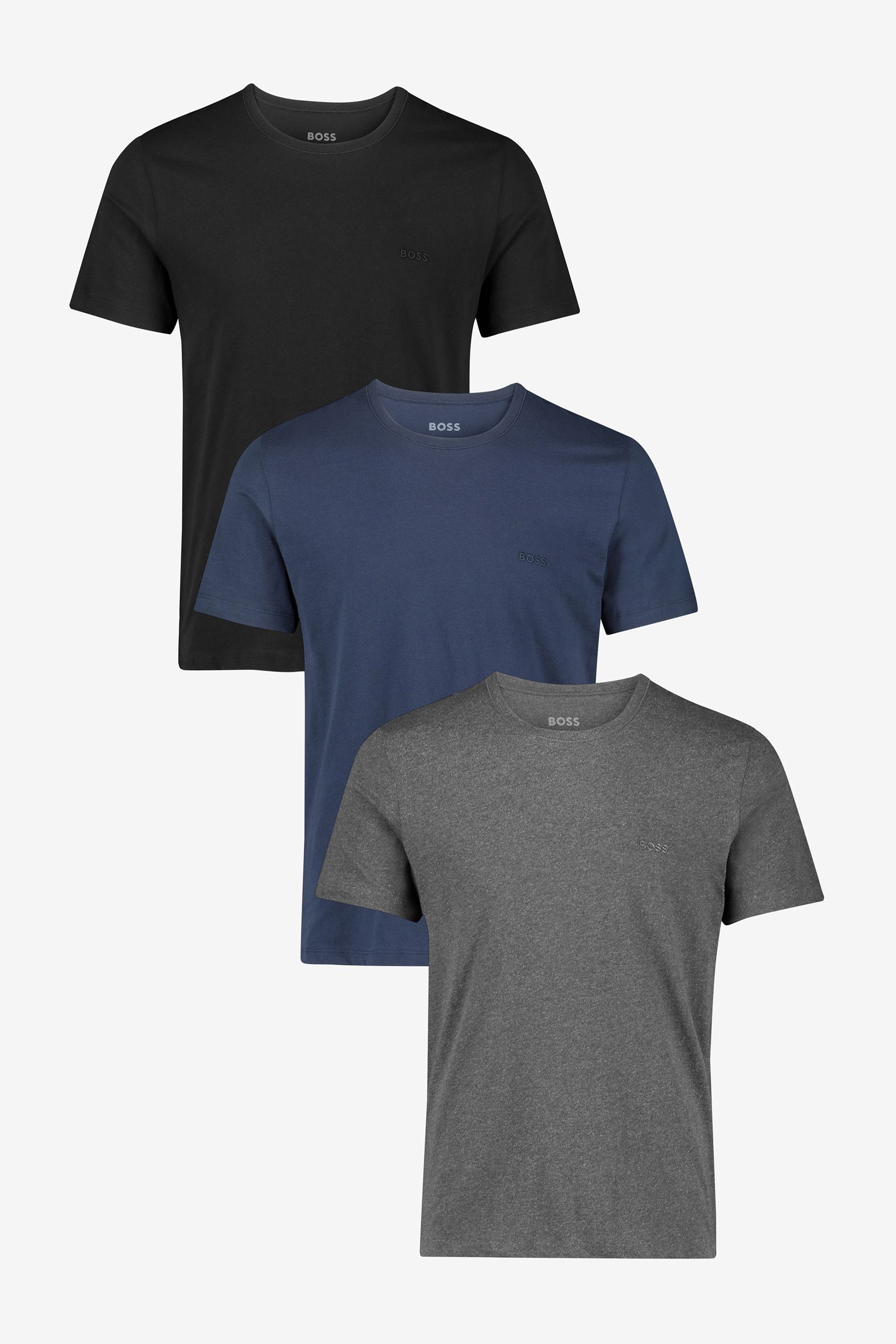 Mens 3 pack hugo boss t shirts clearance
