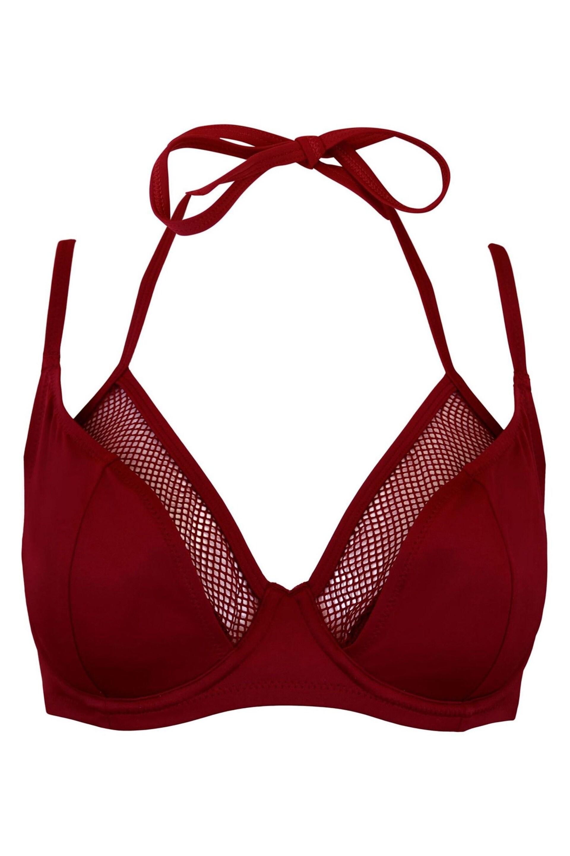 Pour Moi Red Padded Glamazon Bikini Top - Image 3 of 4