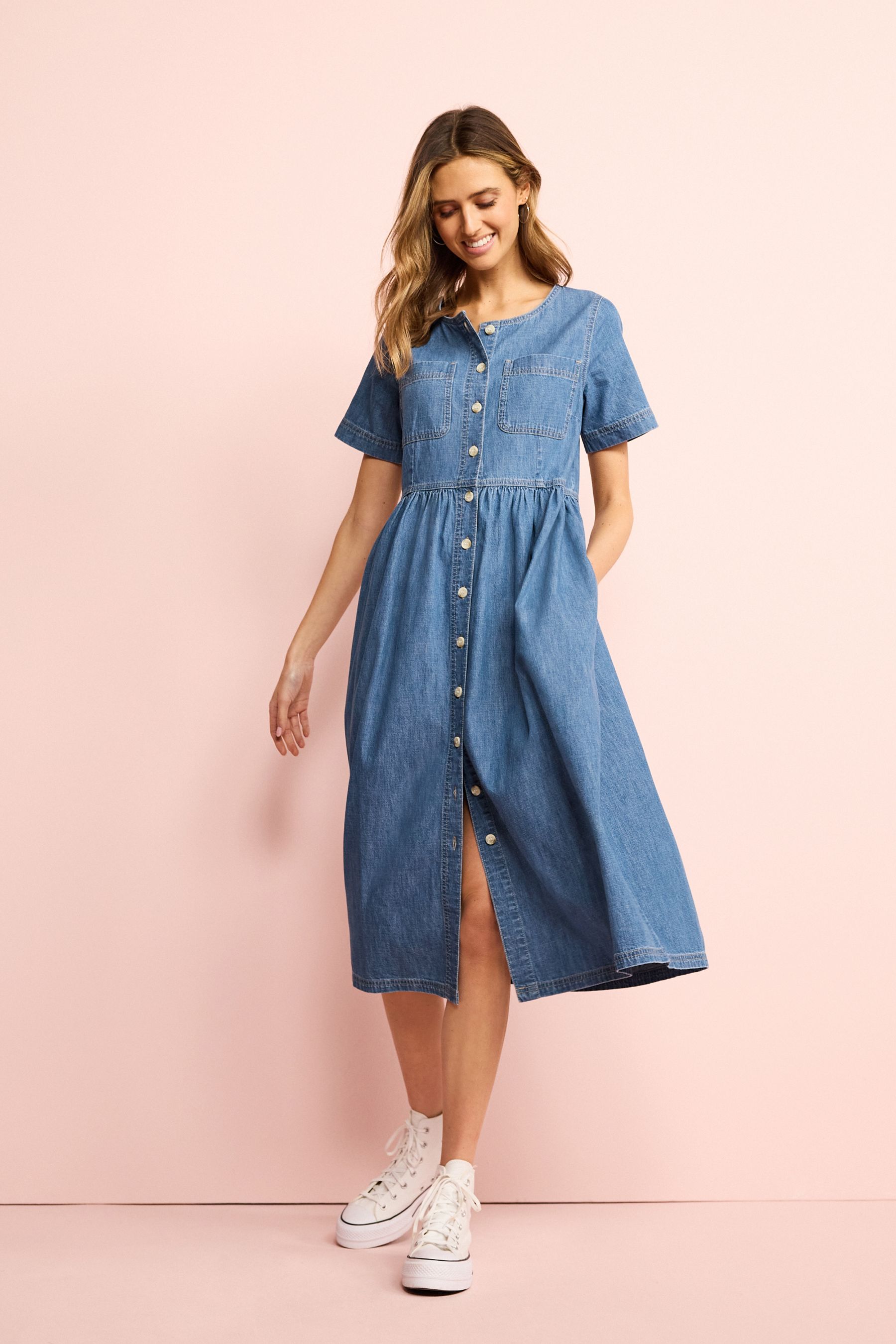 Denim dress next uk discount