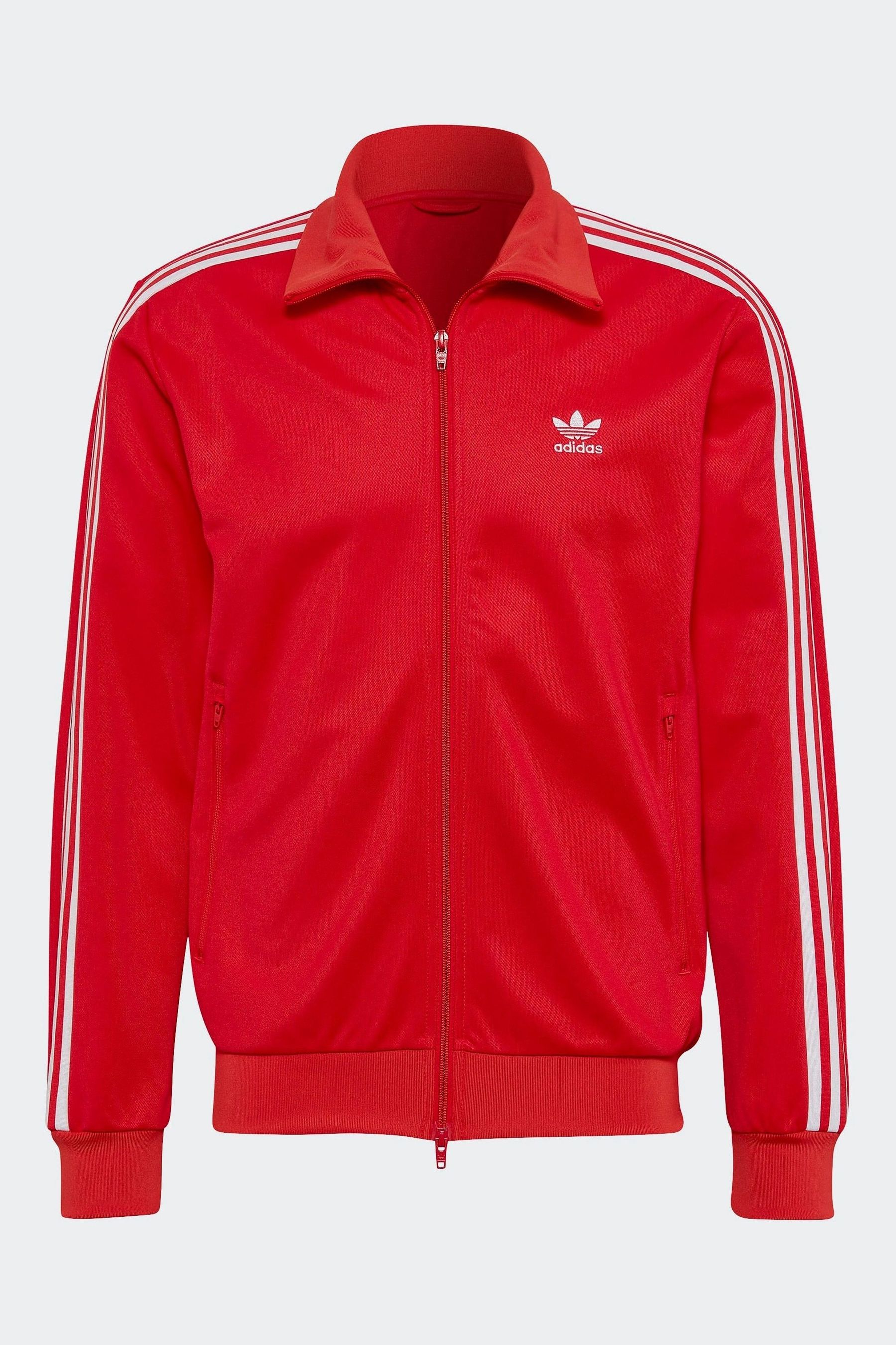 Adidas beckenbauer jacket red online