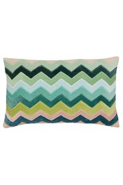 Harlequin Green 100% Cotton Floreana Cushion - Image 4 of 5