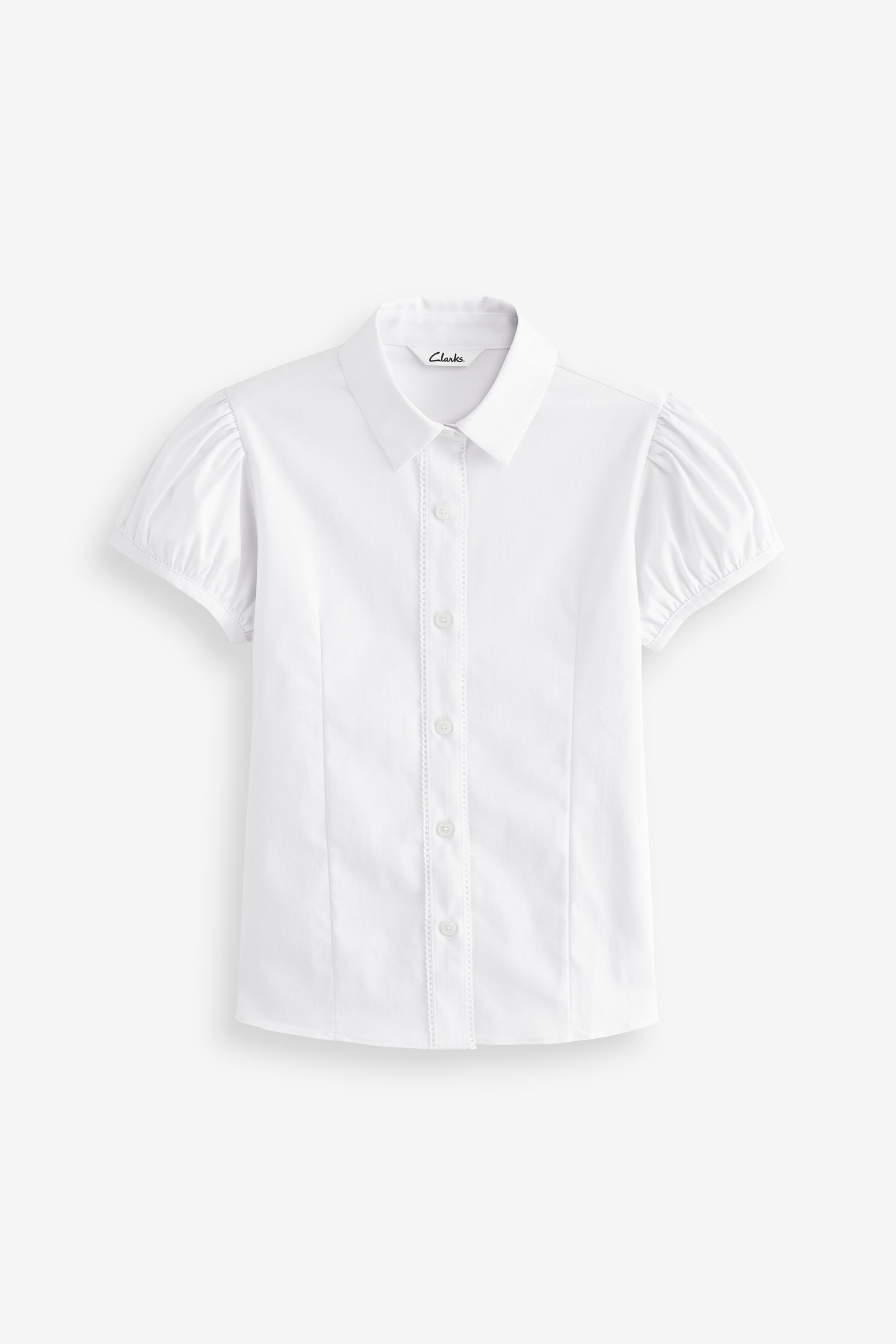 Girls white short sleeve shirt top