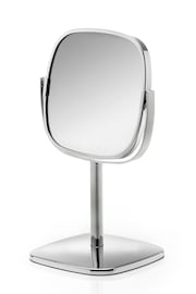 Robert Welch Silver Burford Pedestal Mirror x5 Magnification - Image 3 of 4