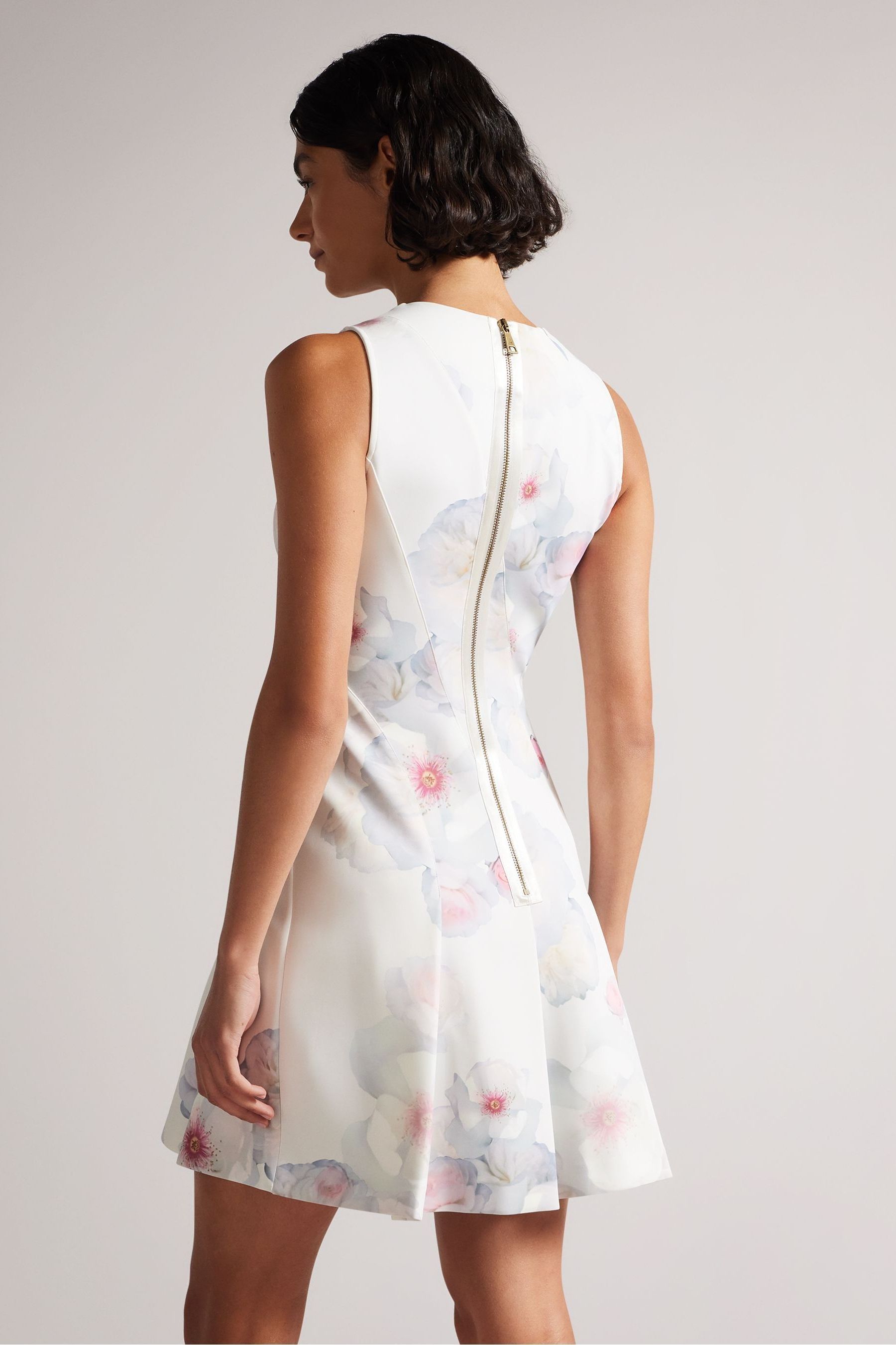 Ted baker white skater dress shop