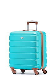 Flight Knight 56x45x25cm EasyJet Overhead 4 Wheel ABS Hard Case Cabin Carry On Hand Black Luggage - Image 1 of 7