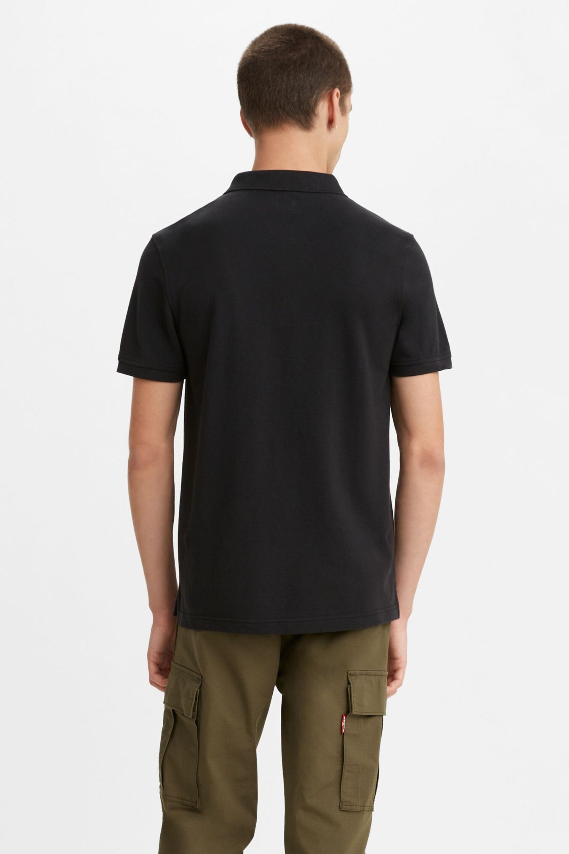 Levi's® Black Housemark Polo Shirt - Image 2 of 2