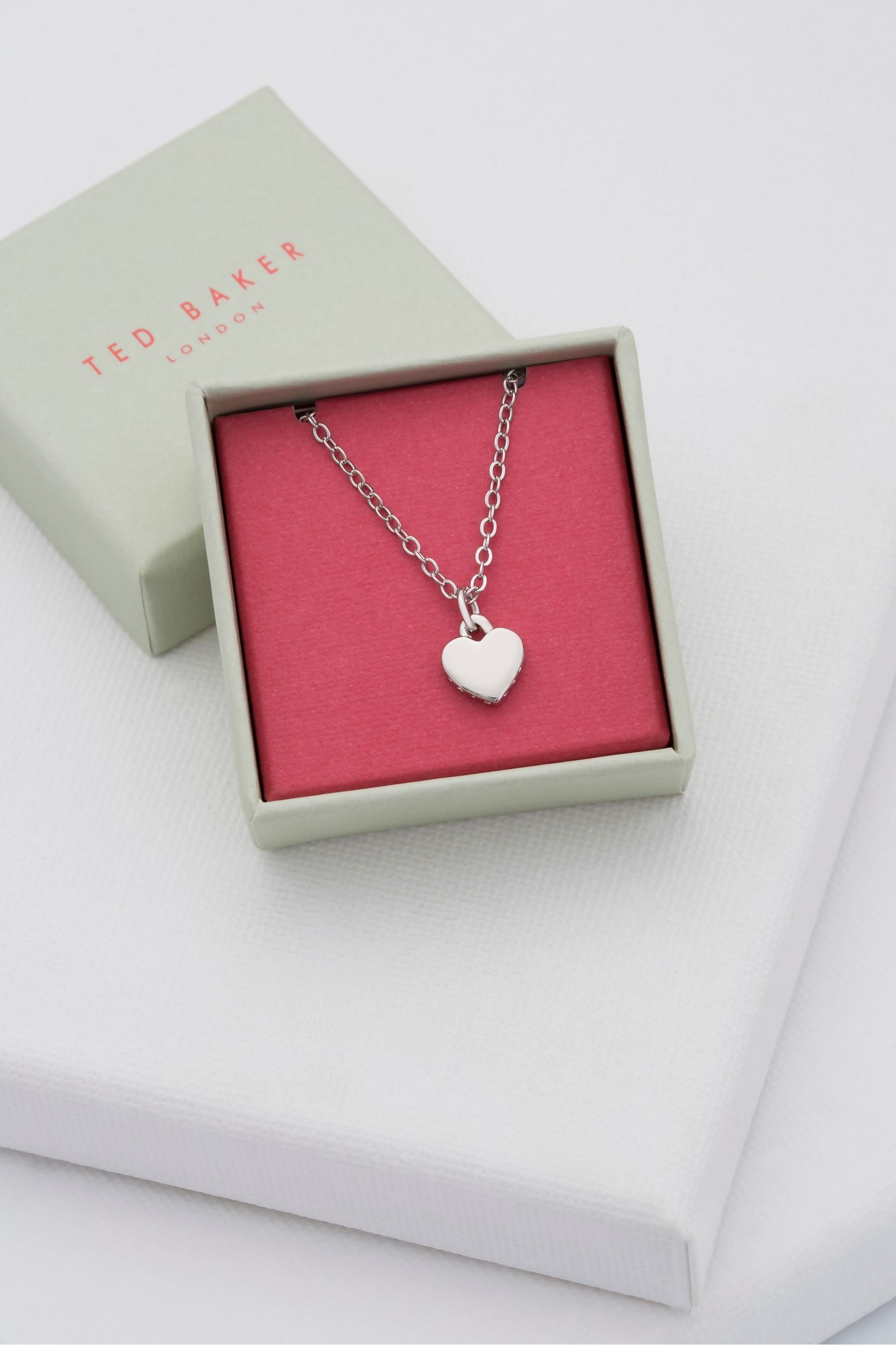 Tiny heart pendant necklace on sale