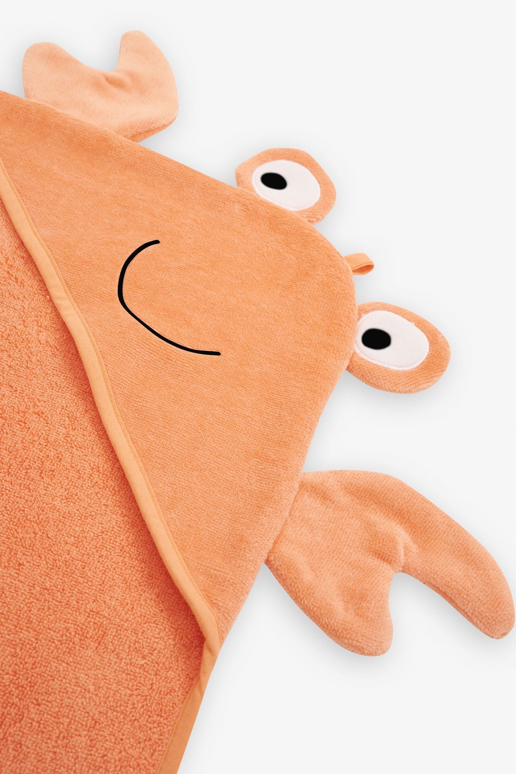 JoJo Maman Bebe Crab Character Hooded Towel