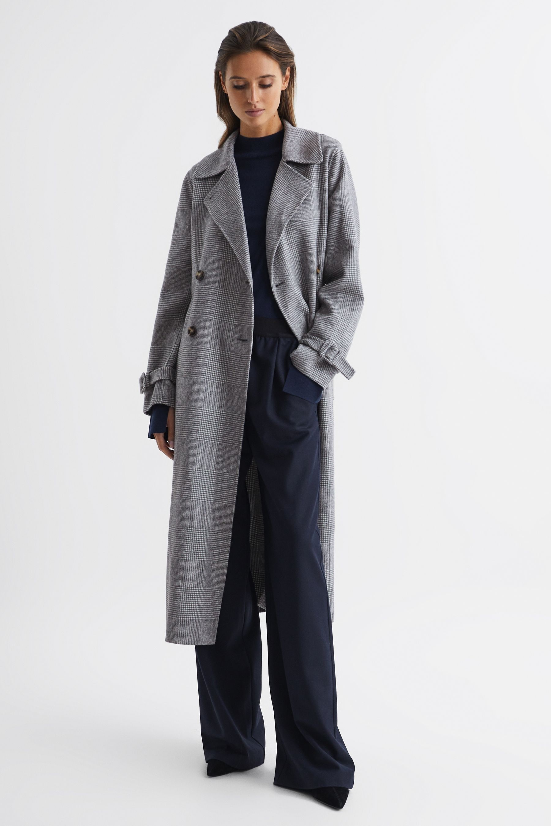 Reiss hurley belted mac online