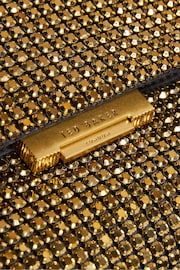 Ted Baker Gold Glitzet Crystal Baguette Clutch Bag - Image 4 of 5