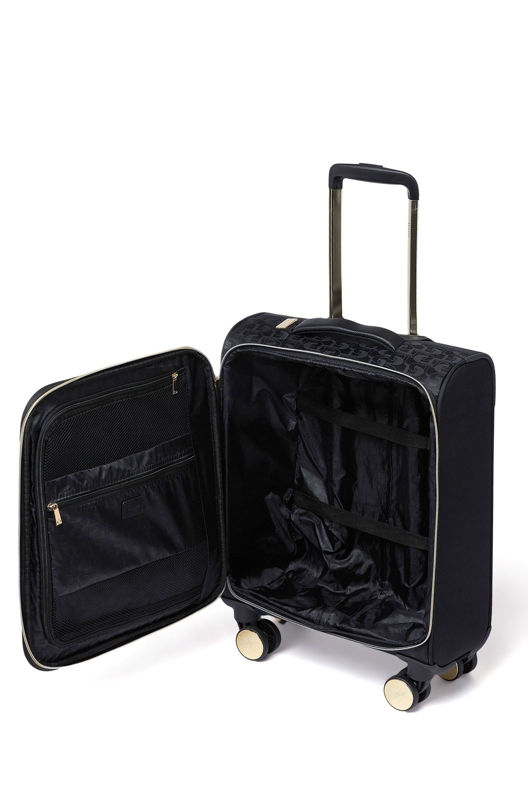 Buy Dune London Black Oriel Monogram 55cm Cabin Case from Next Luxembourg