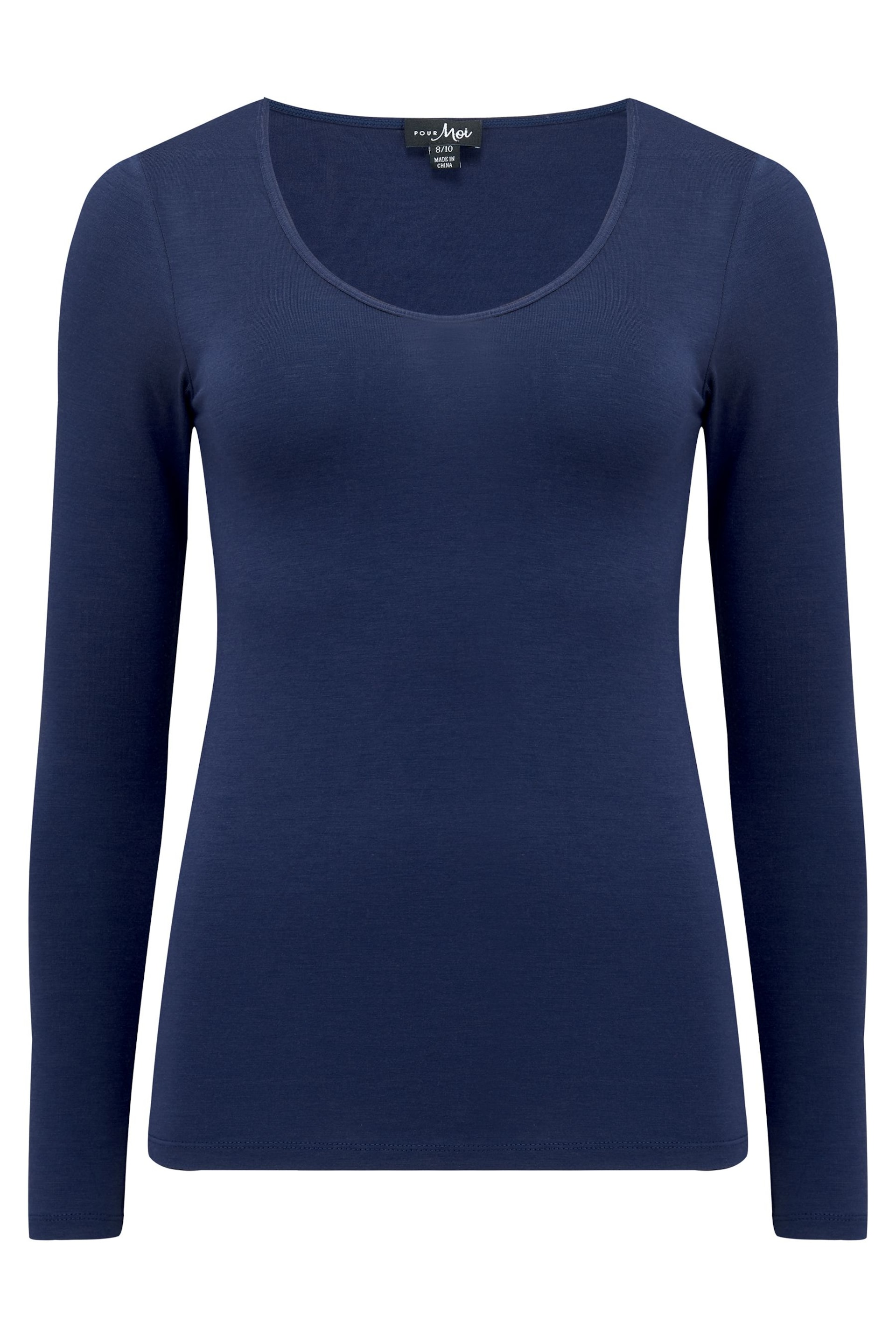 Pour Moi Blue Navy Blue Round Neck - Image 3 of 4