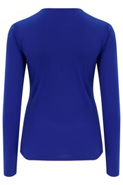 Pour Moi Blue Bryony Slinky Blouse - Image 5 of 5