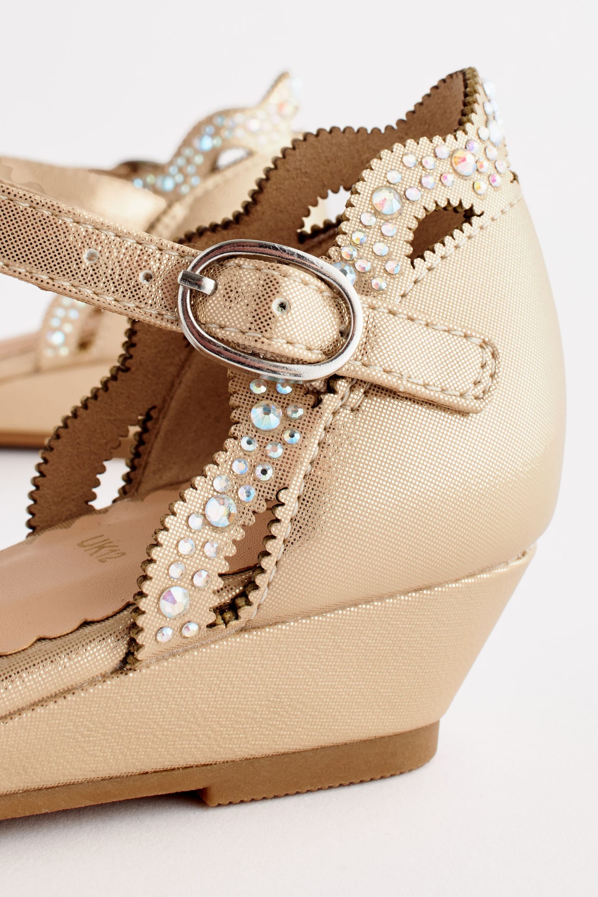 Gold Glitter Wedges - Image 7 of 7