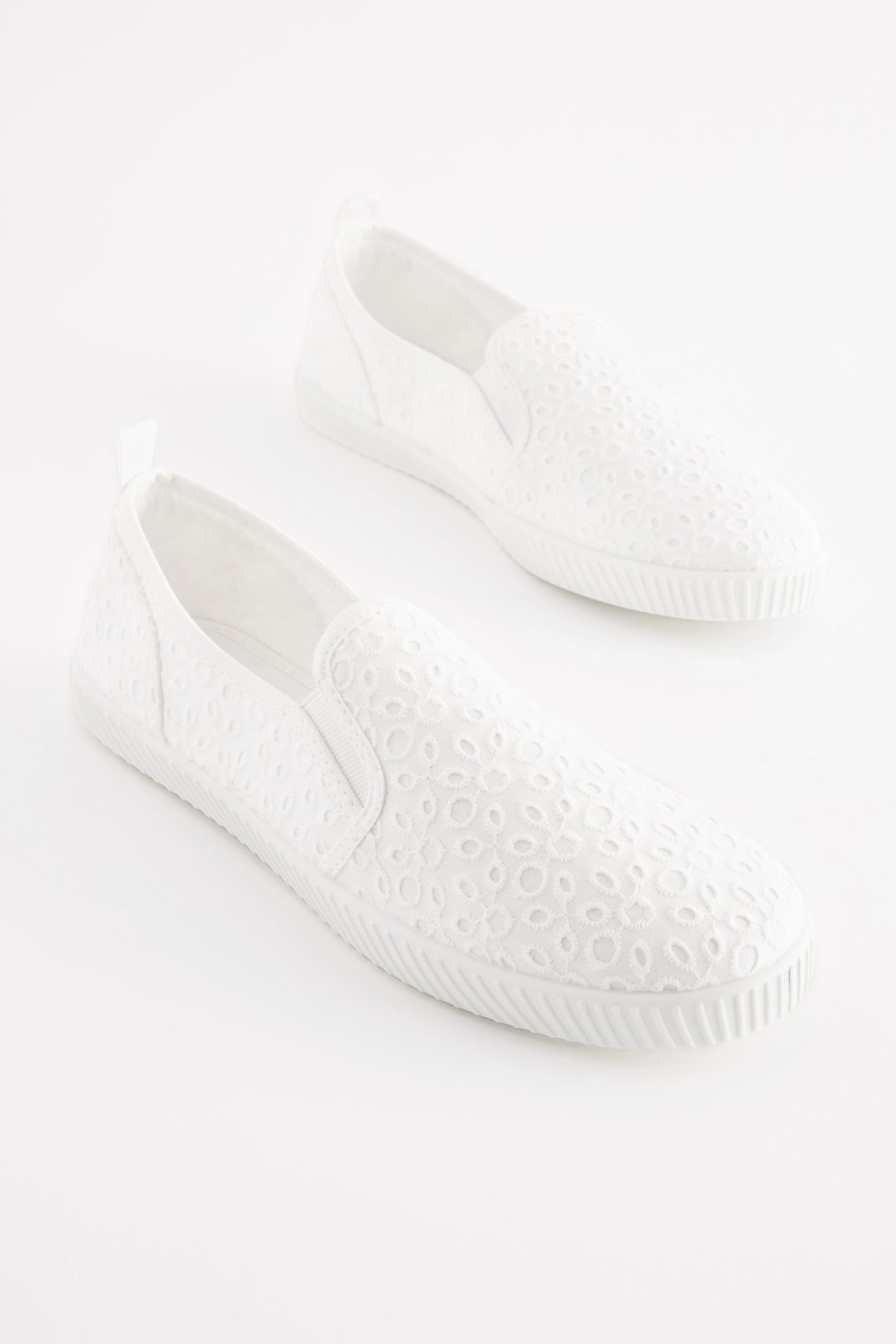 White Forever Comfort Slip On Trainers - Image 3 of 7