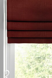 Claret Red Montero Velvet Made To Measure Roman Blind - Image 4 of 8