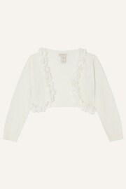 Monsoon White Floral 3D Cardigan - Image 1 of 2