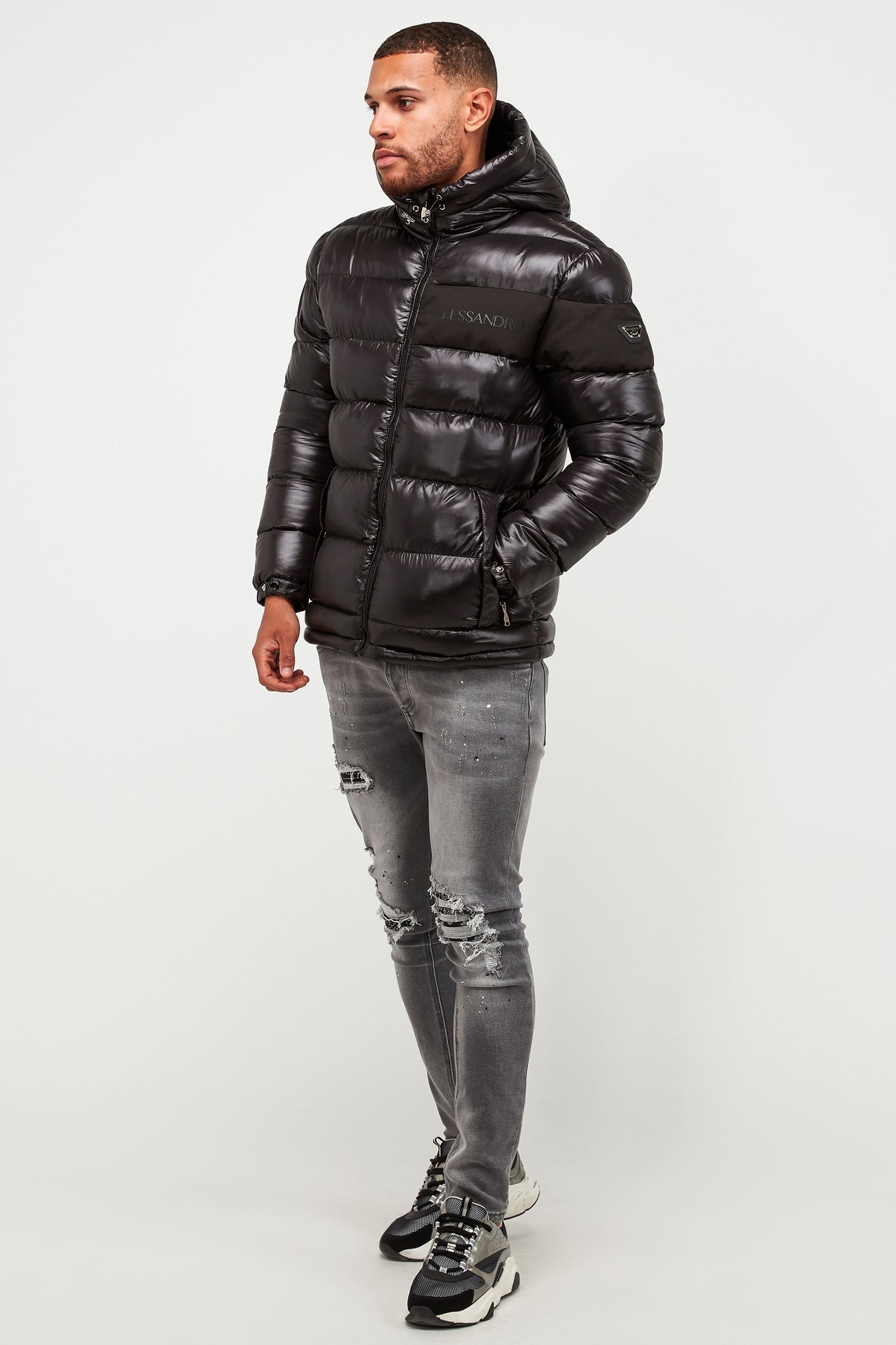 Buy Alessandro Zavetti Catrio Black Puffer Jacket from Next Austria