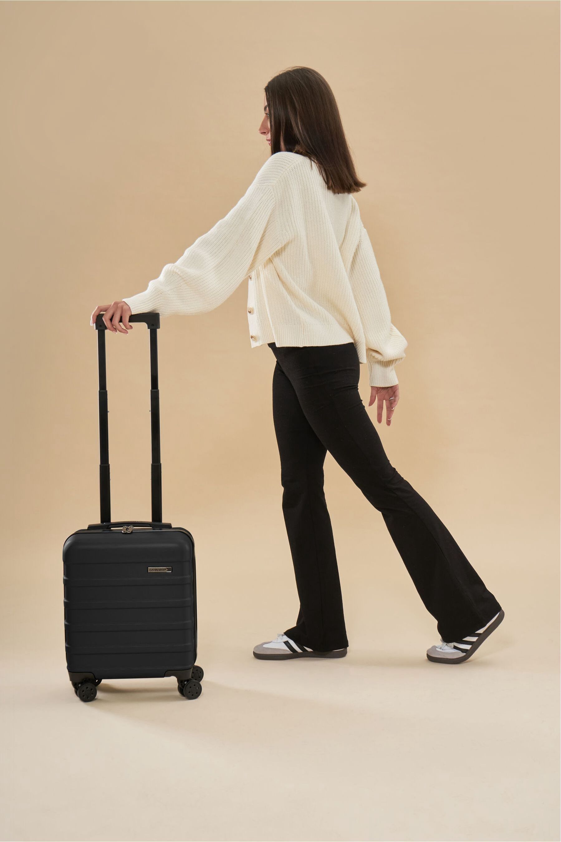 Black rose gold luggage store