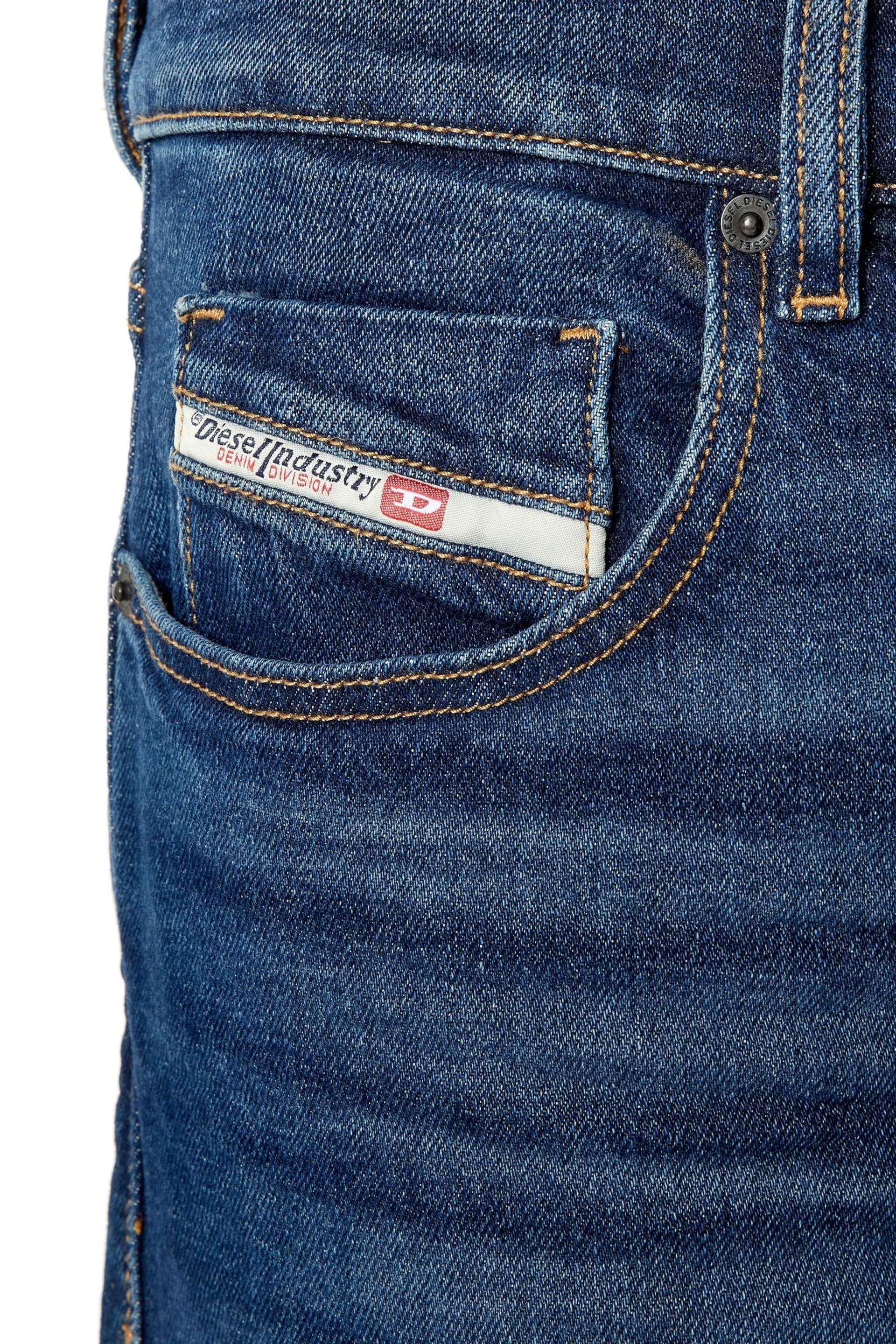 Diesel Slim Fit Mid Blue Denim D-Strukt Jeans - Image 5 of 5