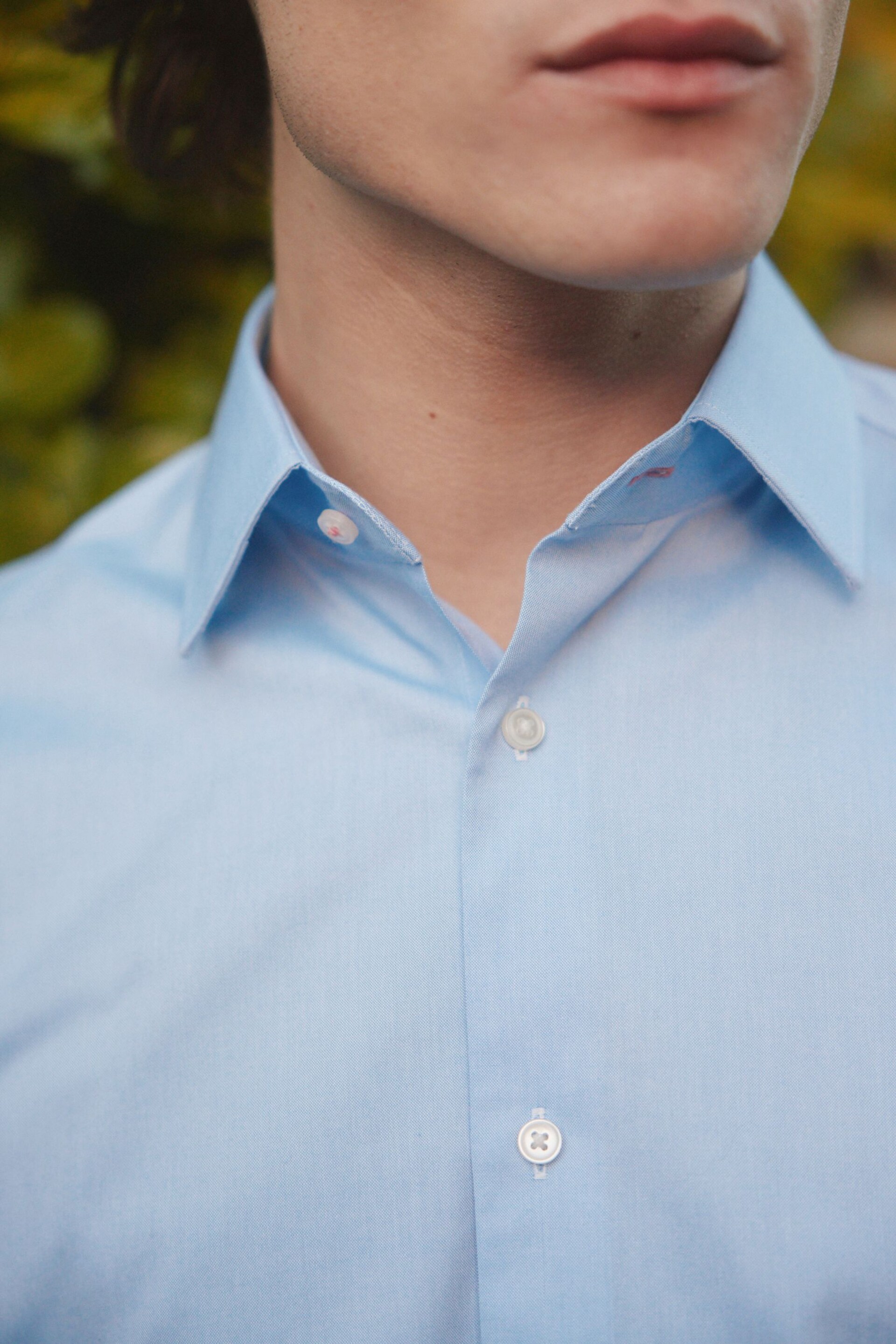 Blue Regular Fit Signature Super Non Iron Single Cuff Shirt - Image 5 of 8